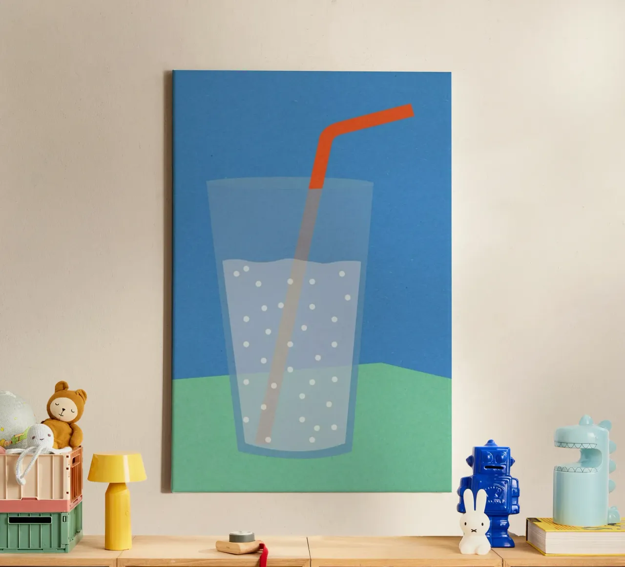 Sparkling Lemonade tela con Cornice a cassetta da Rosi Feist