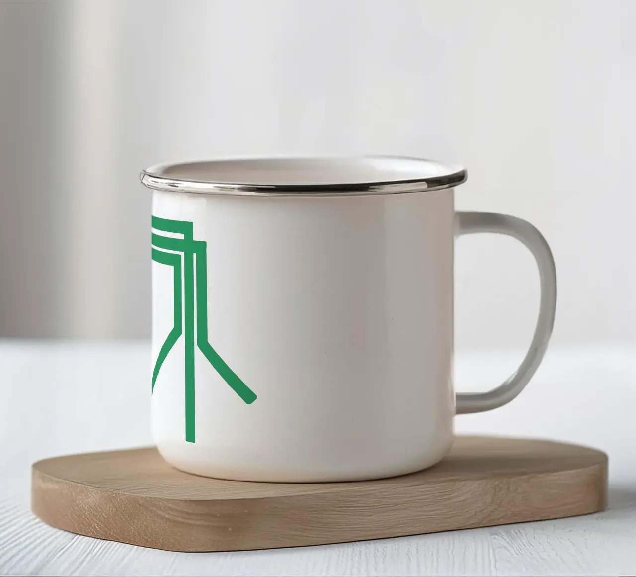 Metro Art – Gröna Linjen Edition tazza in smalto da SMPLE