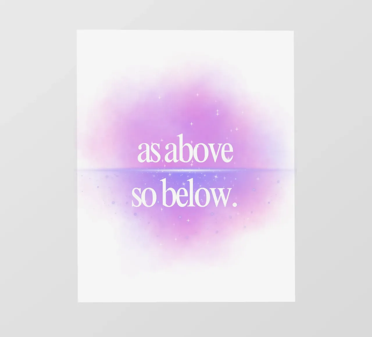 as above so below telo in pvc da Ambition Wall