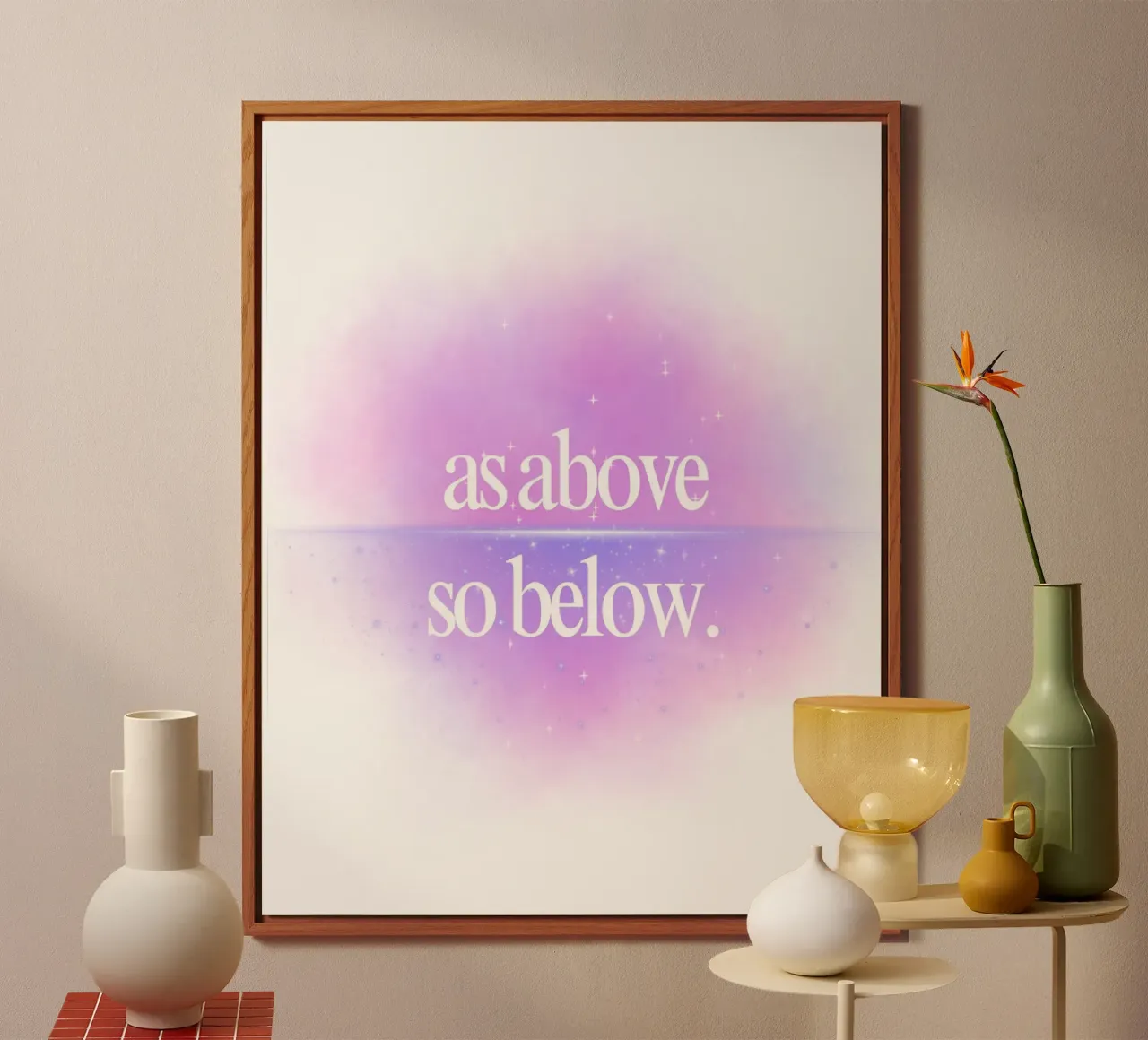 as above so below alluminio dibond da Ambition Wall