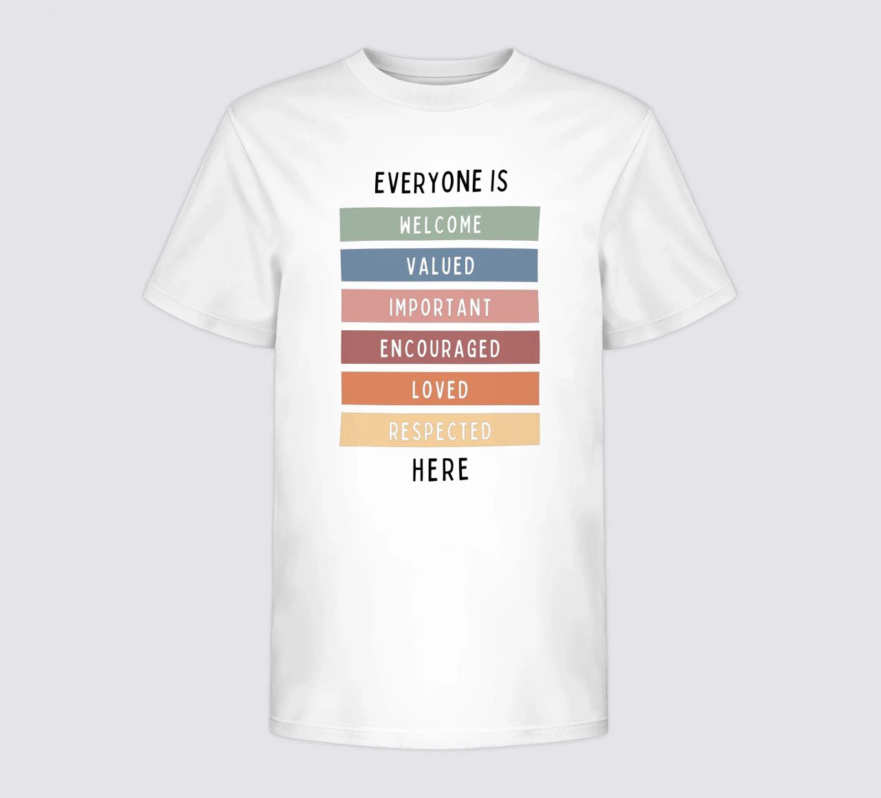 Tout le monde est le bienvenu ici V1 t-shirt enfant de heatherloulin