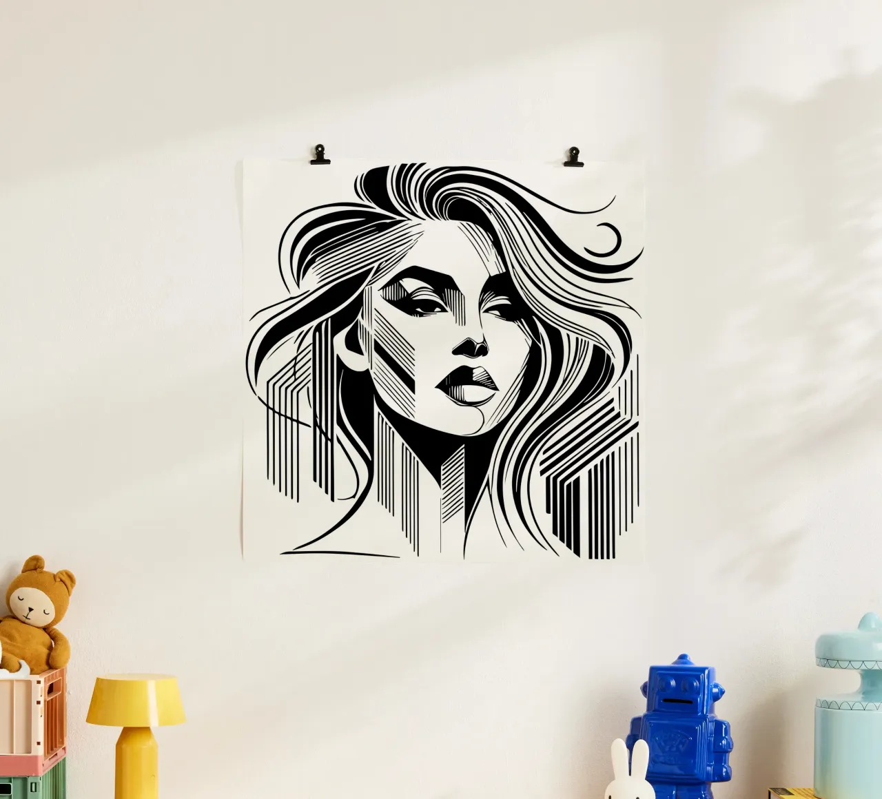 Bianco e nero arte design donna simmetria estetica carta hahnemühle da Mohs