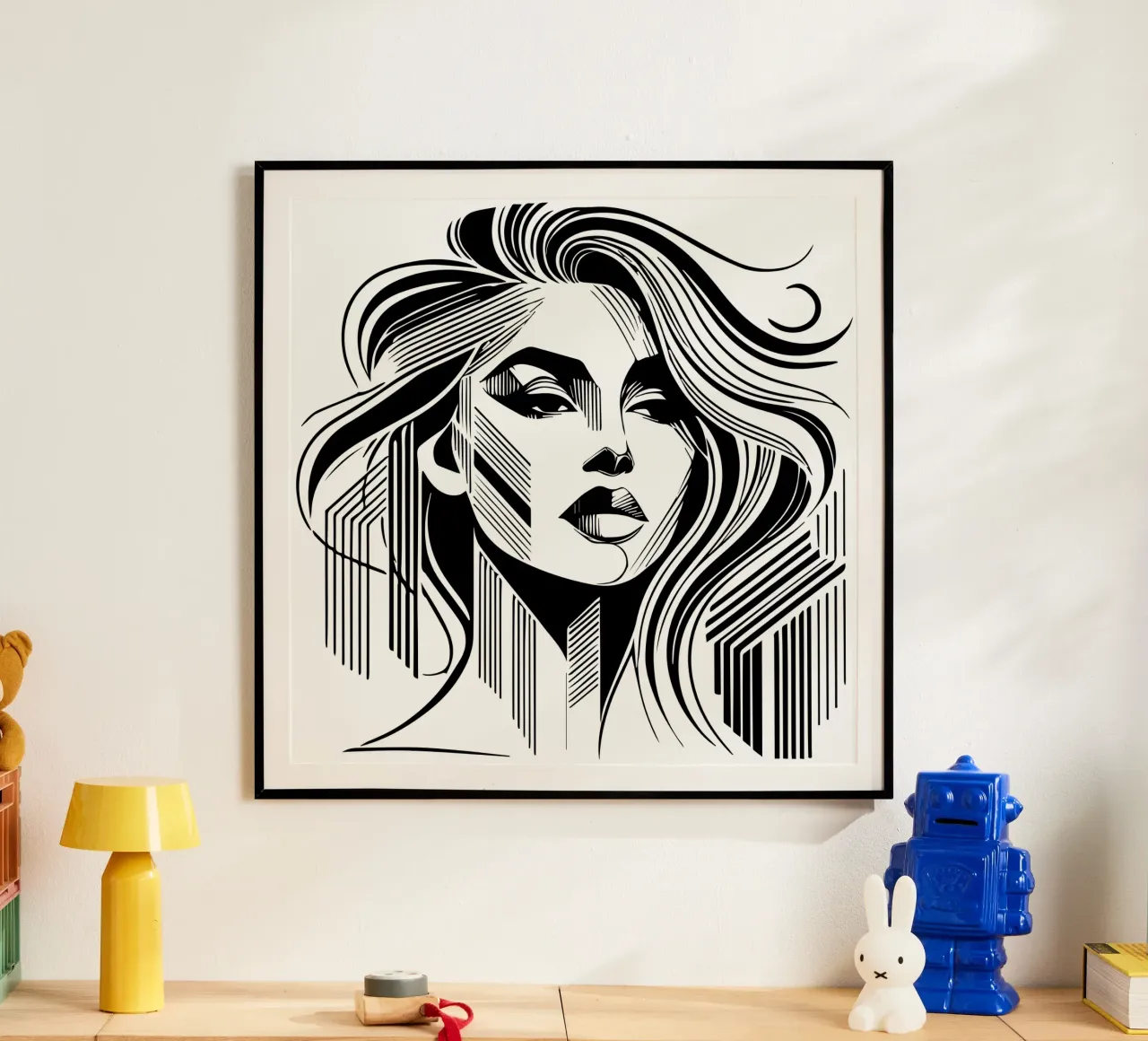 Bianco e nero arte design donna simmetria estetica carta hahnemühle da Mohs