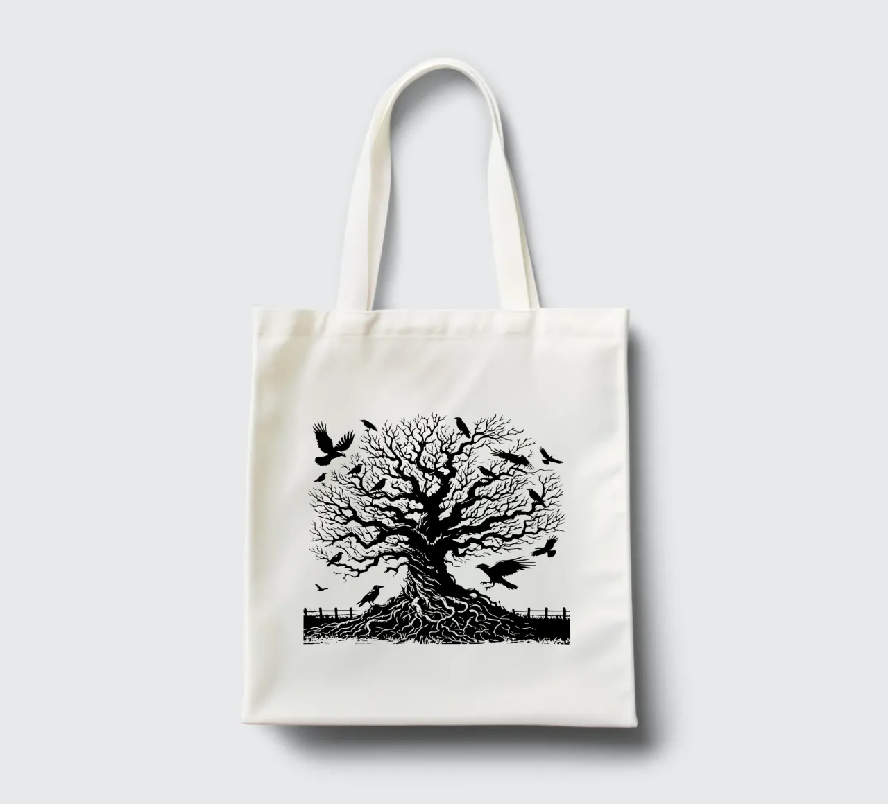 L'albero dei corvi borsa in juta da Mohs