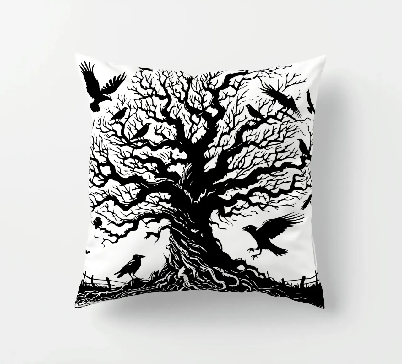 L'albero dei corvi cuscino da Mohs