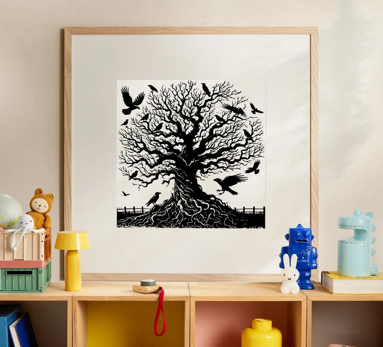 L'albero dei corvi carta hahnemühle da Mohs