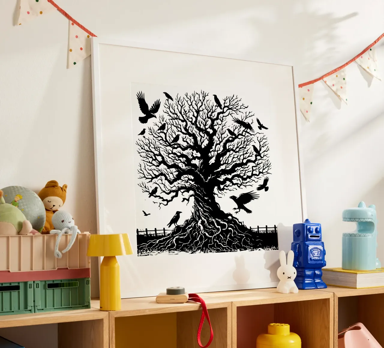 L'albero dei corvi carta hahnemühle da Mohs