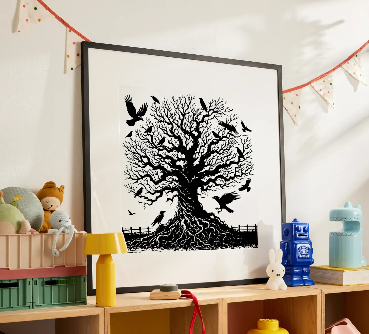 L'albero dei corvi carta hahnemühle da Mohs