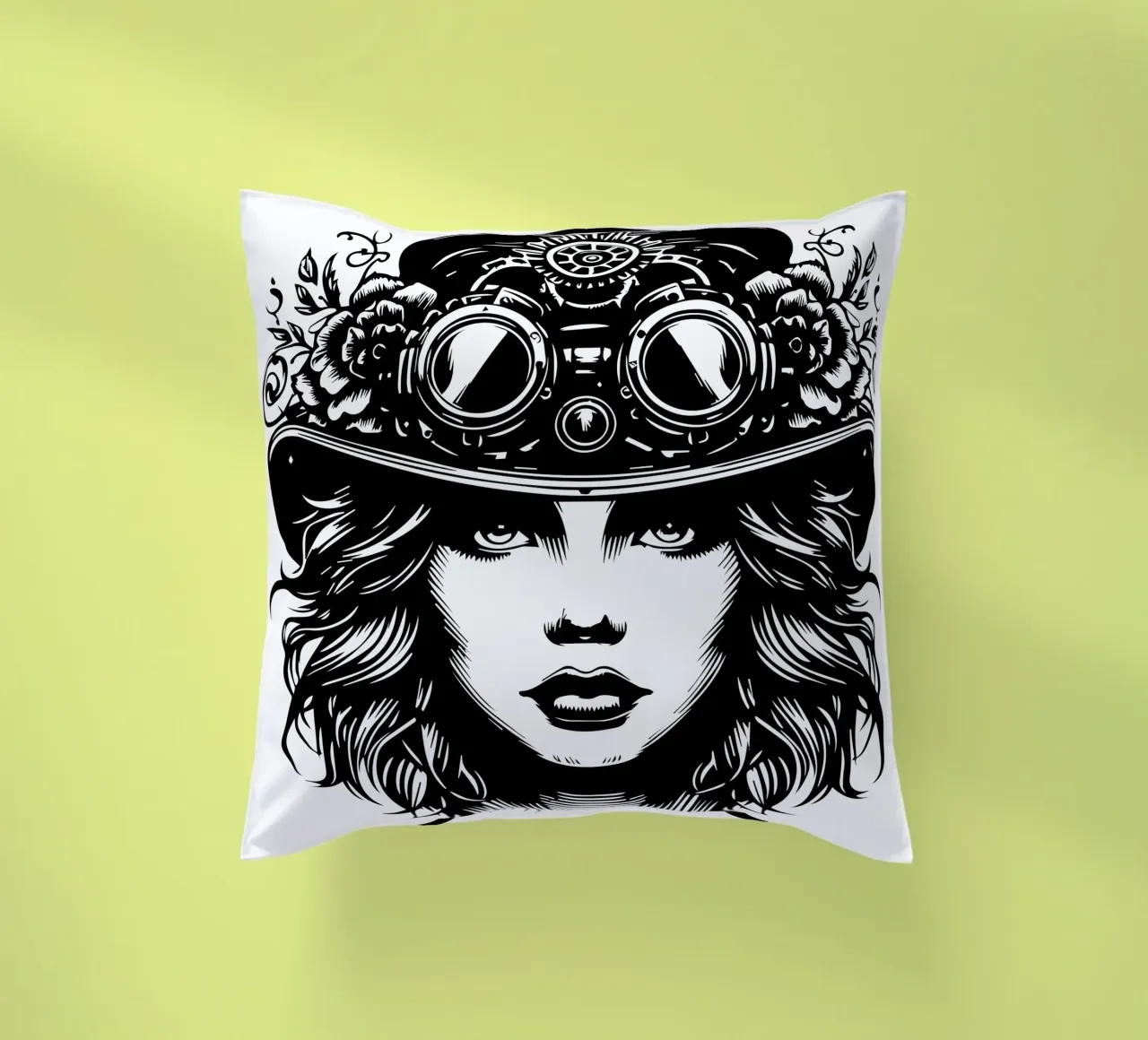 Ragazza steampunk cuscino da Mohs