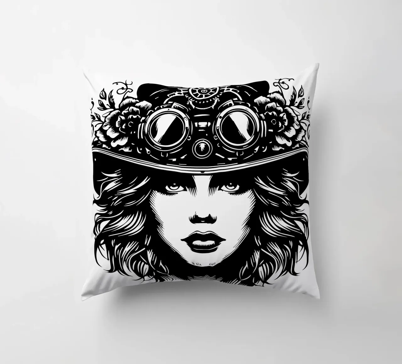 Ragazza steampunk cuscino da Mohs