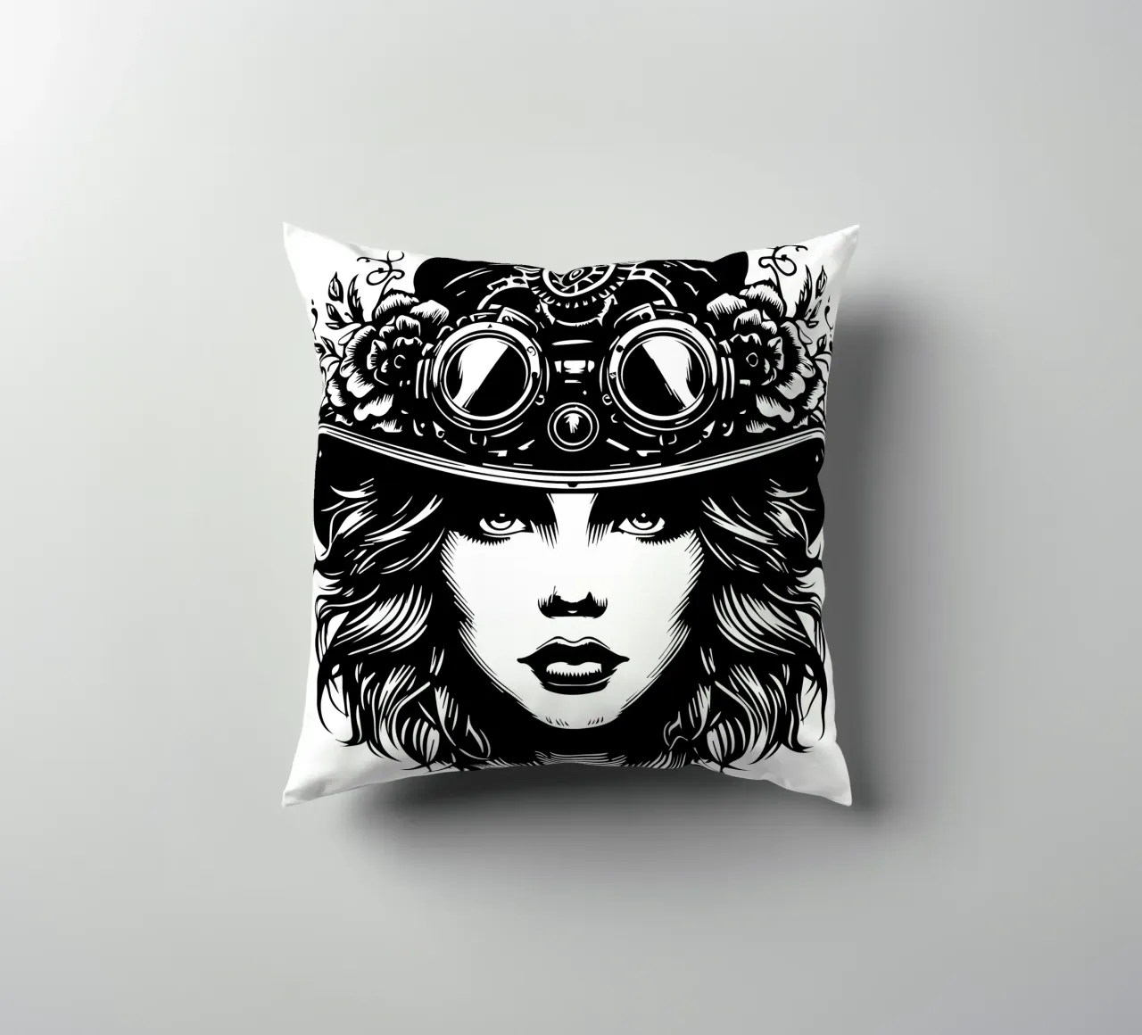 Ragazza steampunk cuscino da Mohs