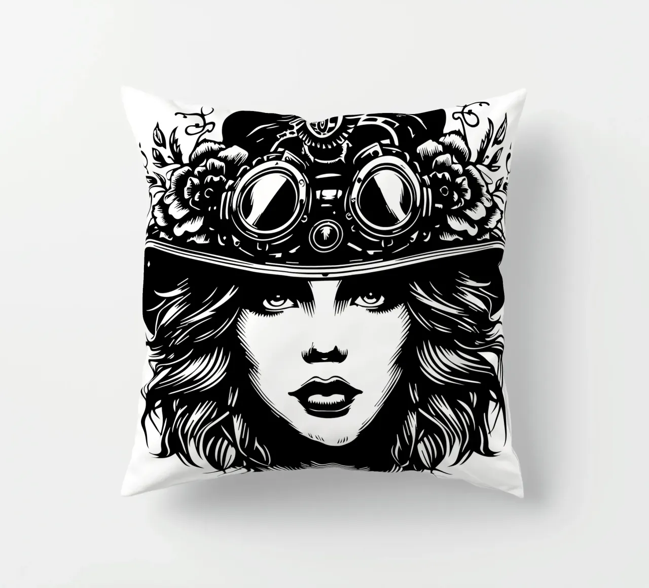 Ragazza steampunk cuscino da Mohs