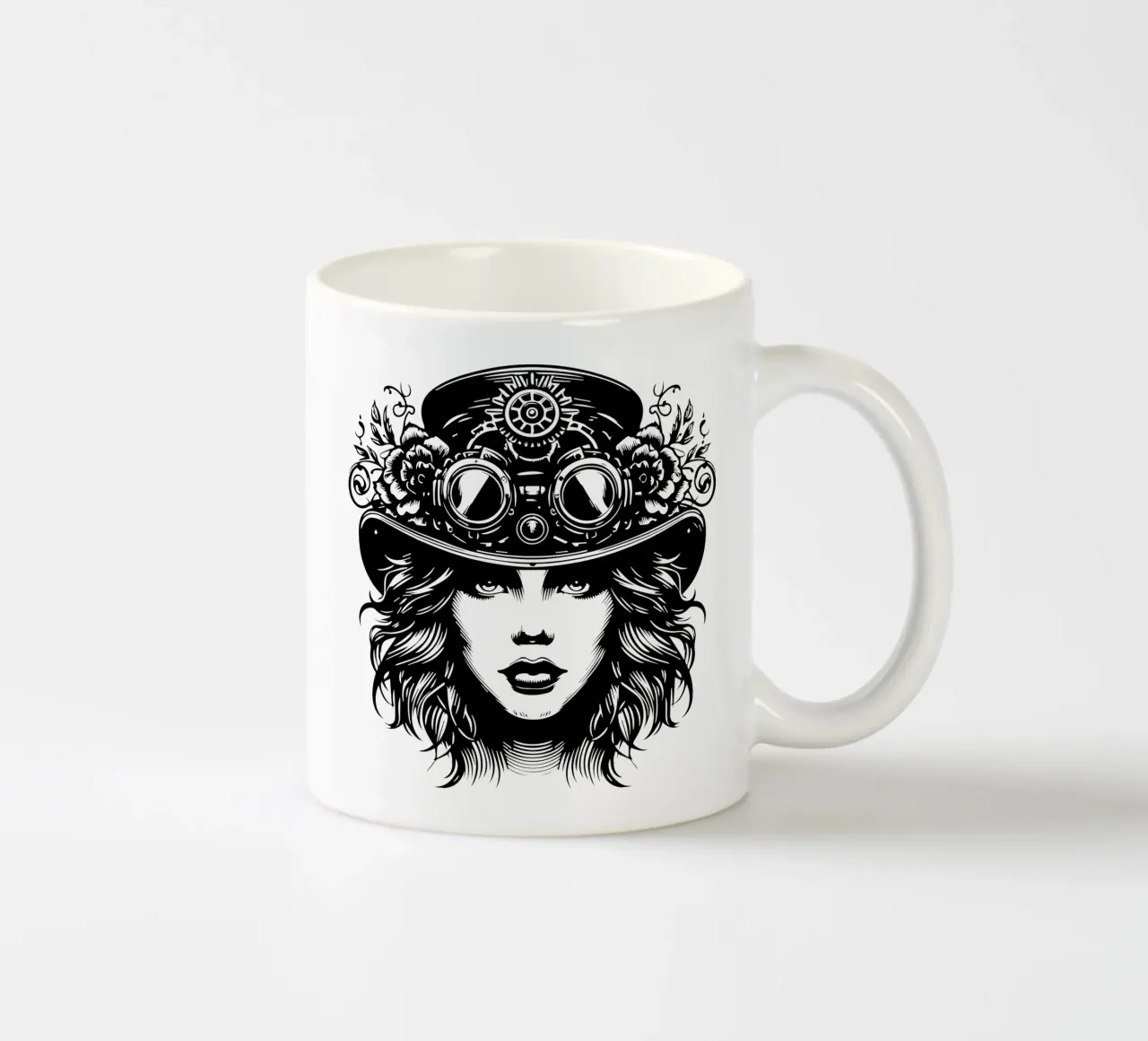 Ragazza steampunk tazza in ceramica da Mohs