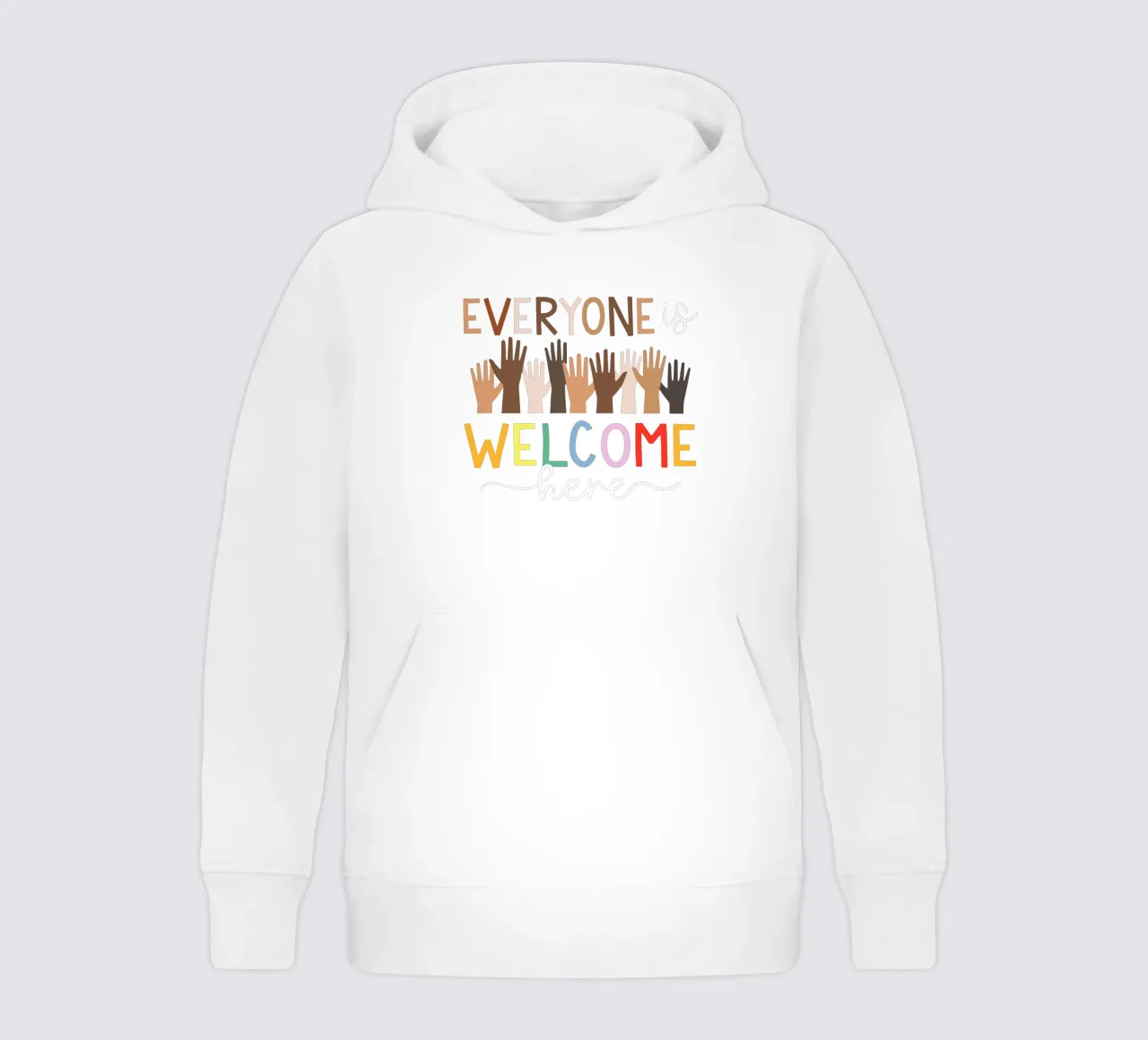 Todo el mundo es bienvenido aquí V5 sudadera con capucha para niño de heatherloulin