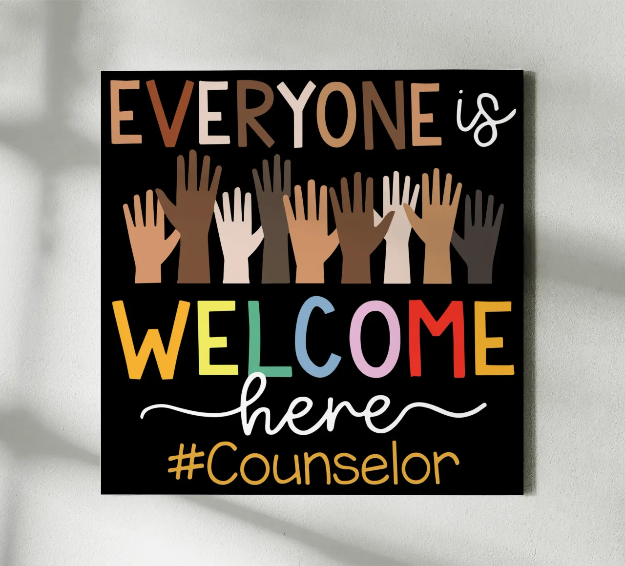 Everyone Is Welcome Here V6 canvas by heatherloulin