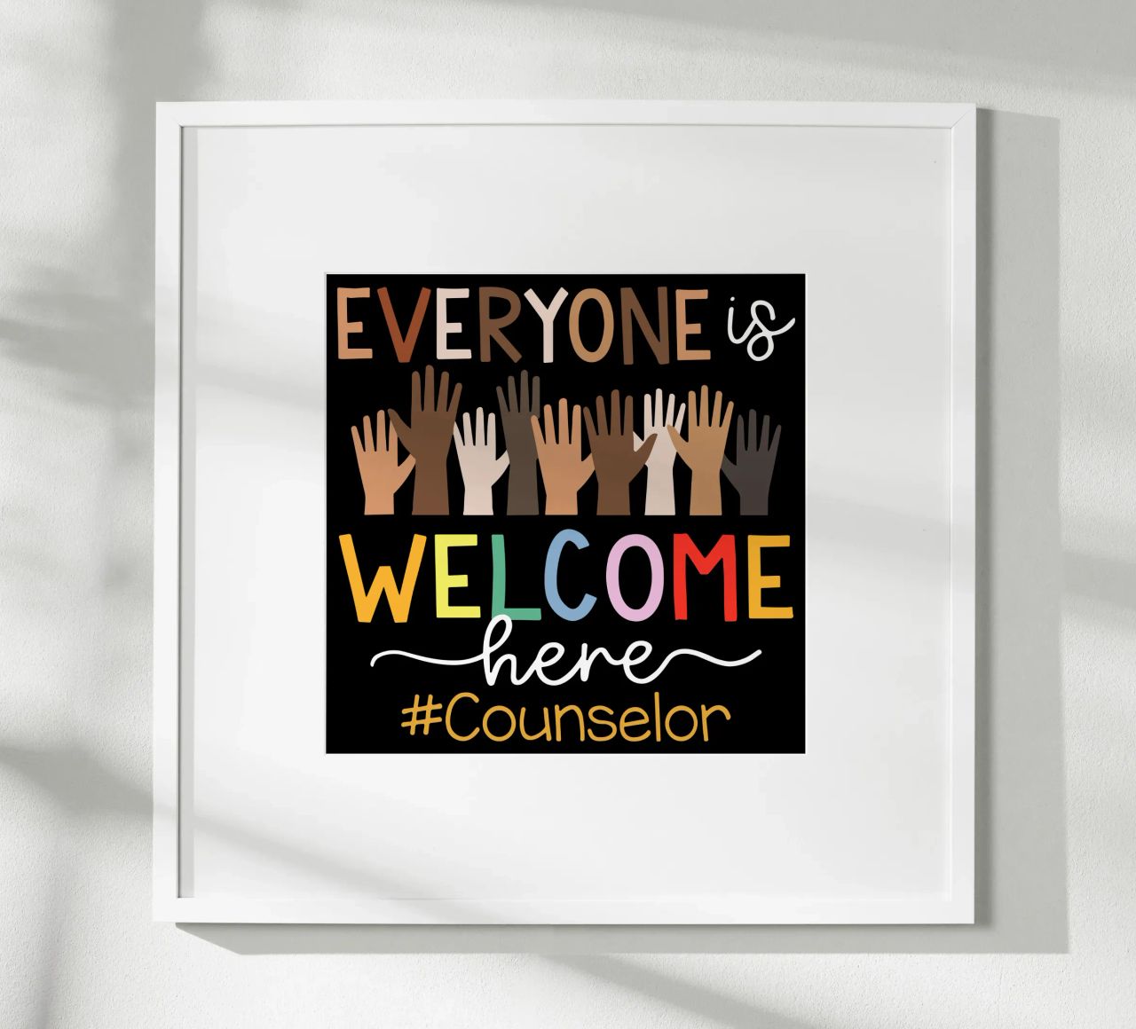 Tout le monde est le bienvenu ici V6 poster de heatherloulin
