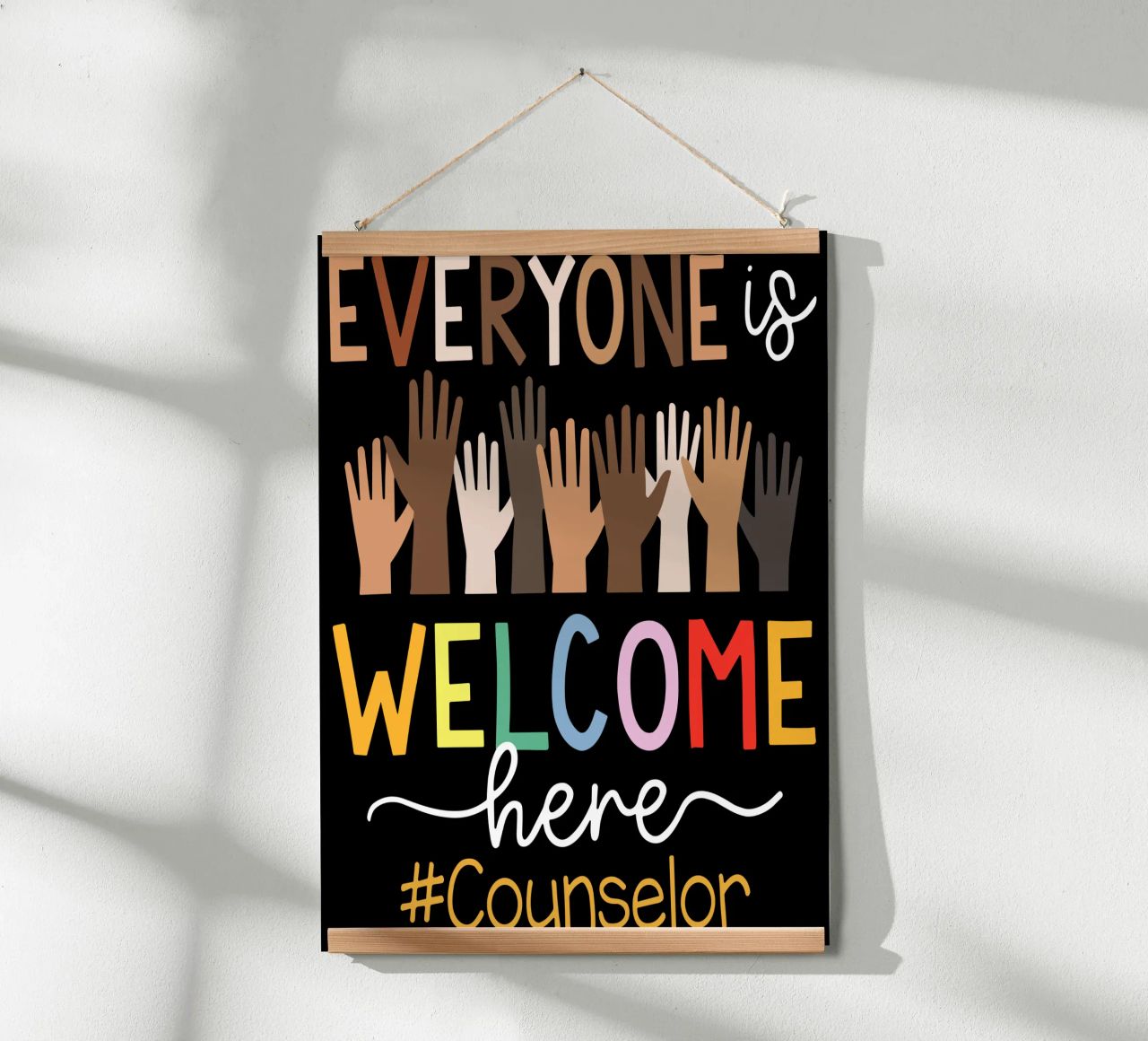 Tout le monde est le bienvenu ici V6 poster de heatherloulin