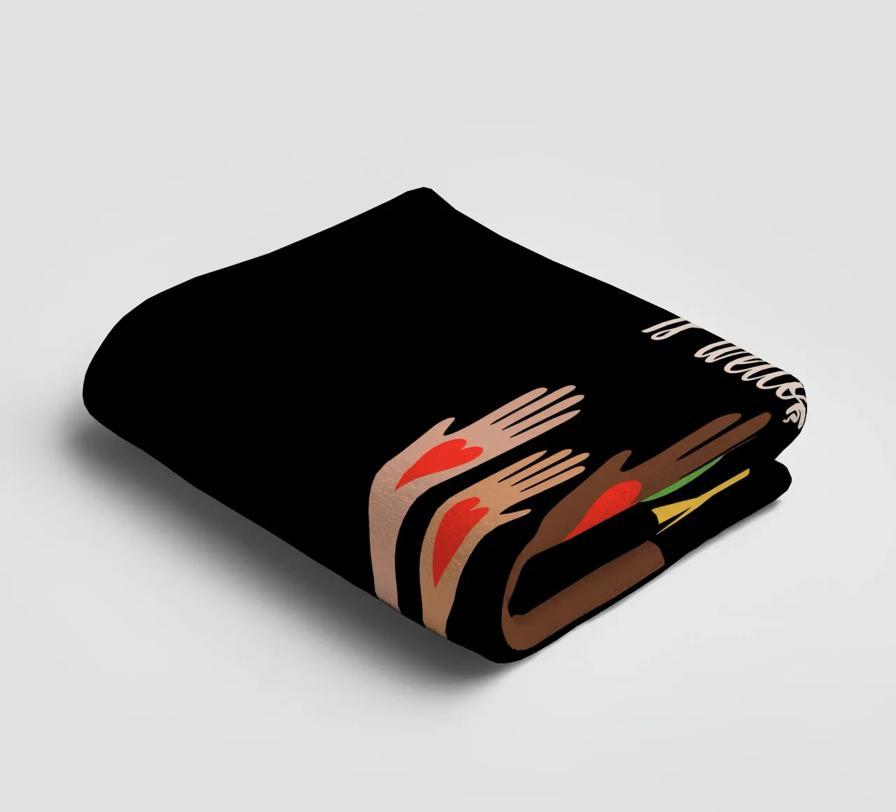 Everyone Is Welcome Here V7 towel by heatherloulin