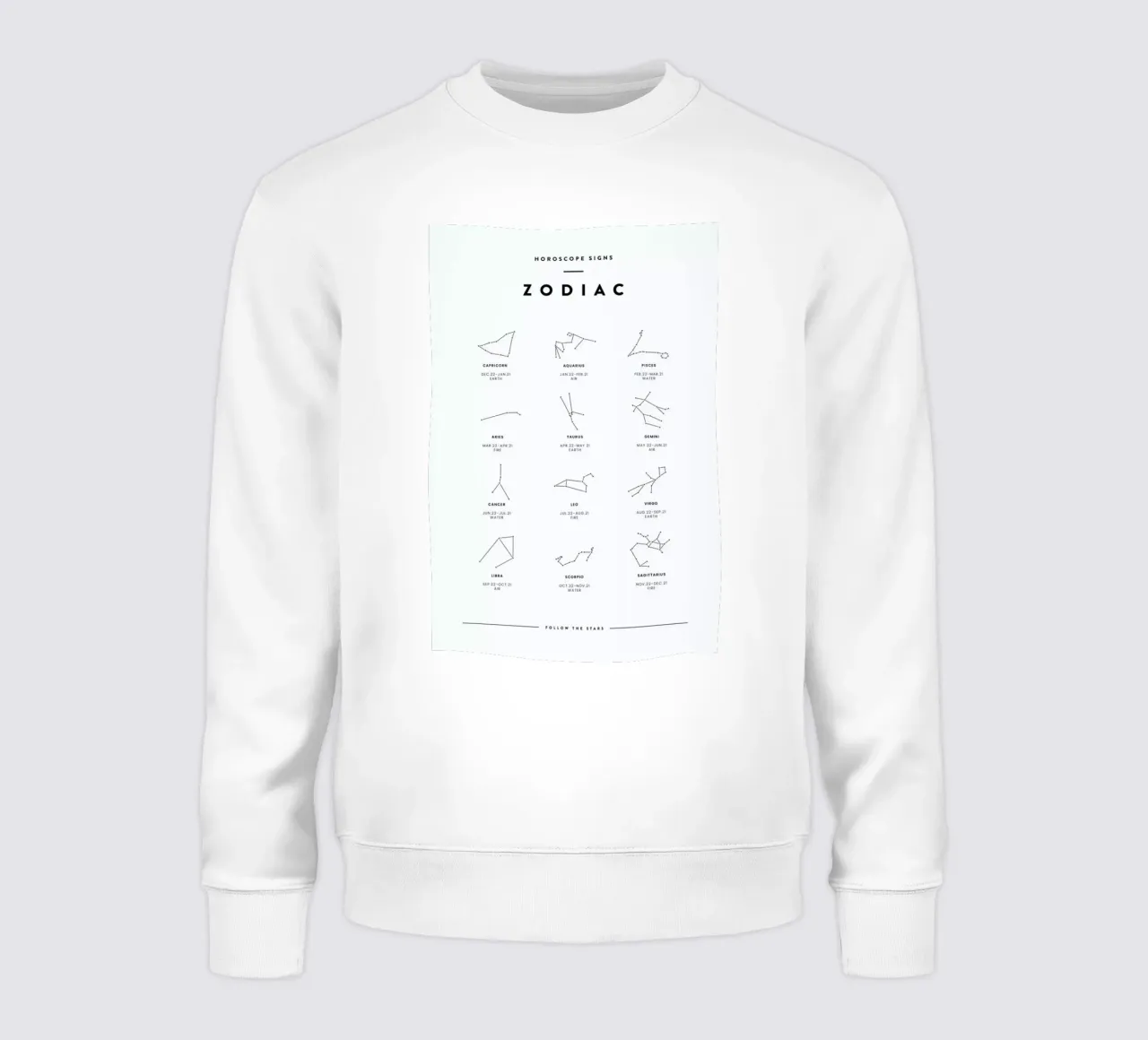 Zodiac chart sudadera de daylight design studio
