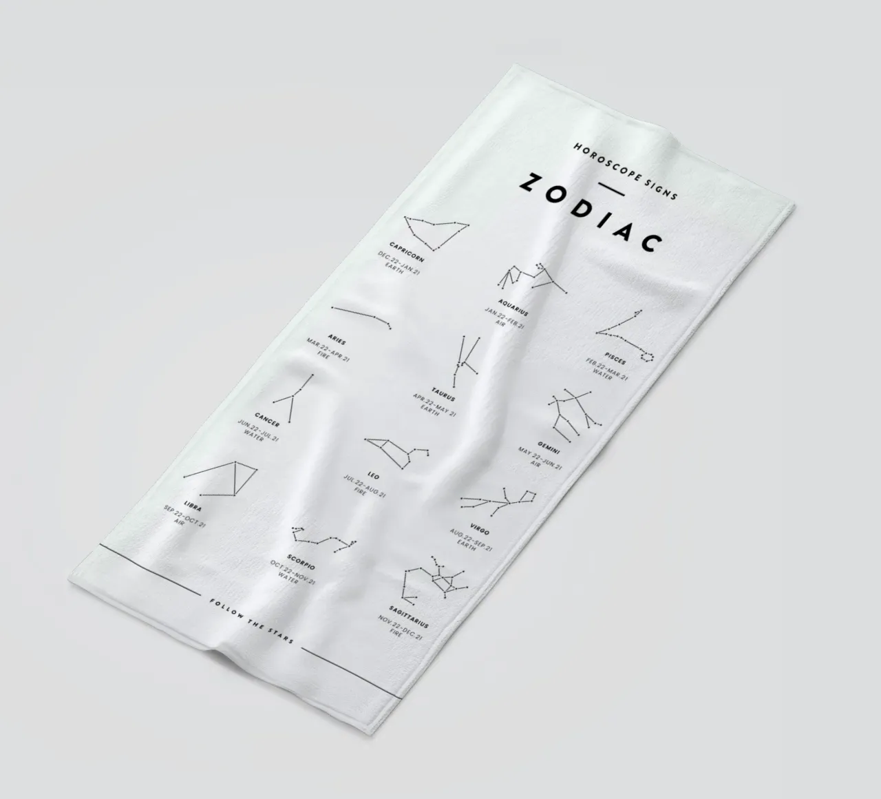 Zodiac chart telo mare da daylight design studio