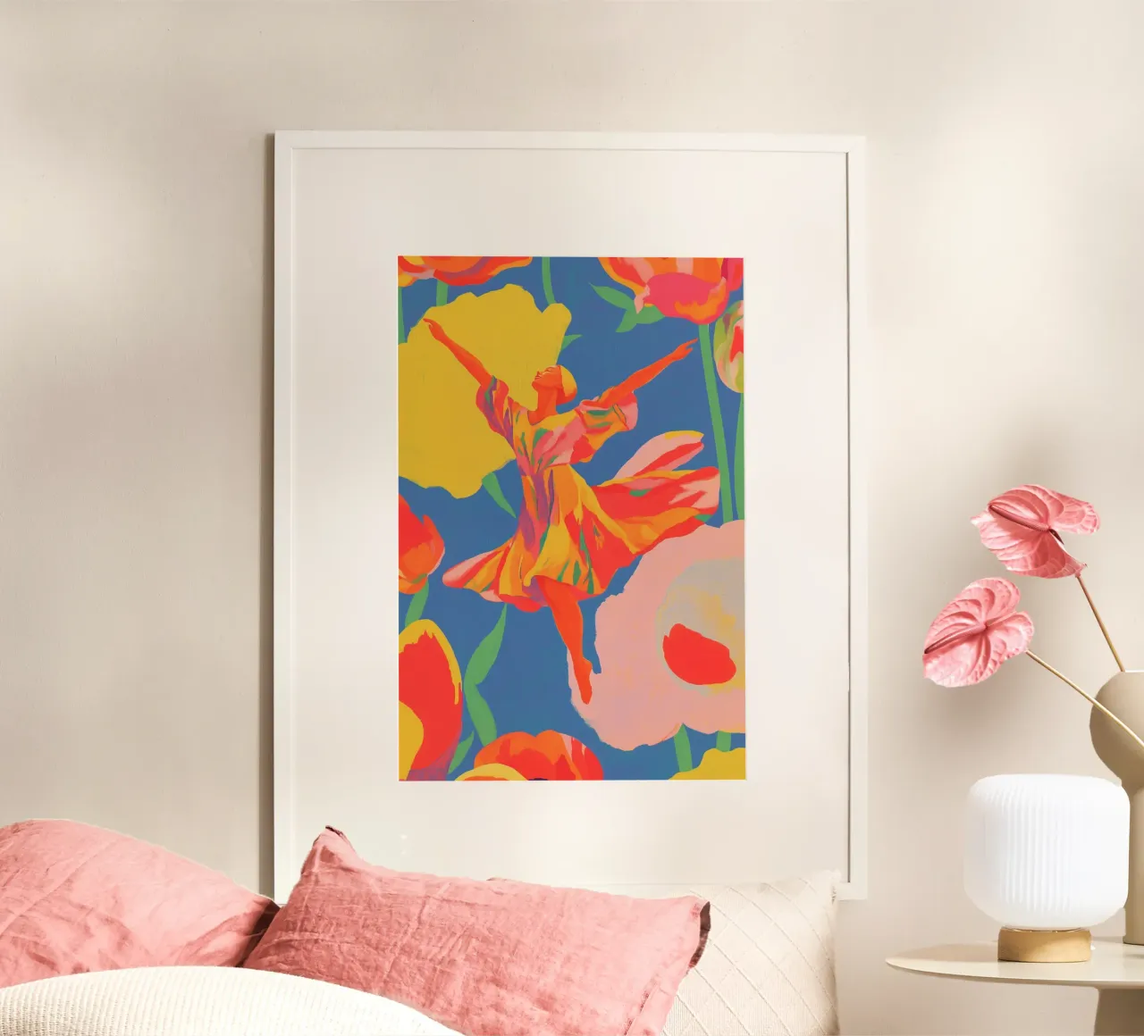 Gioia femminile di primavera poster da Carinaprint