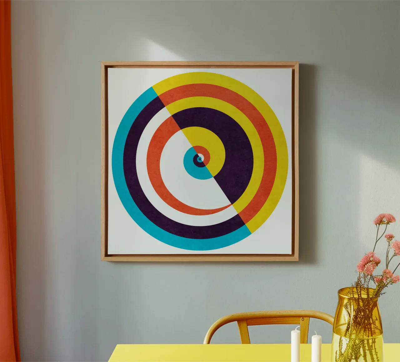 Open Path canvas with Floater frame by lovely lines