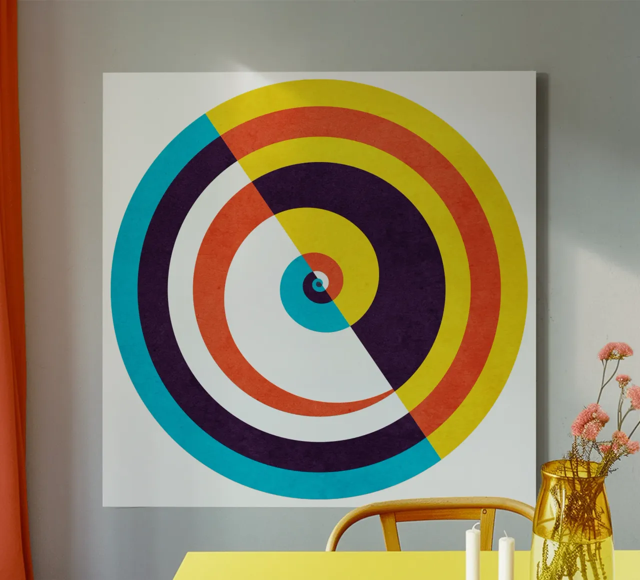 Open Path canvas with Floater frame by lovely lines