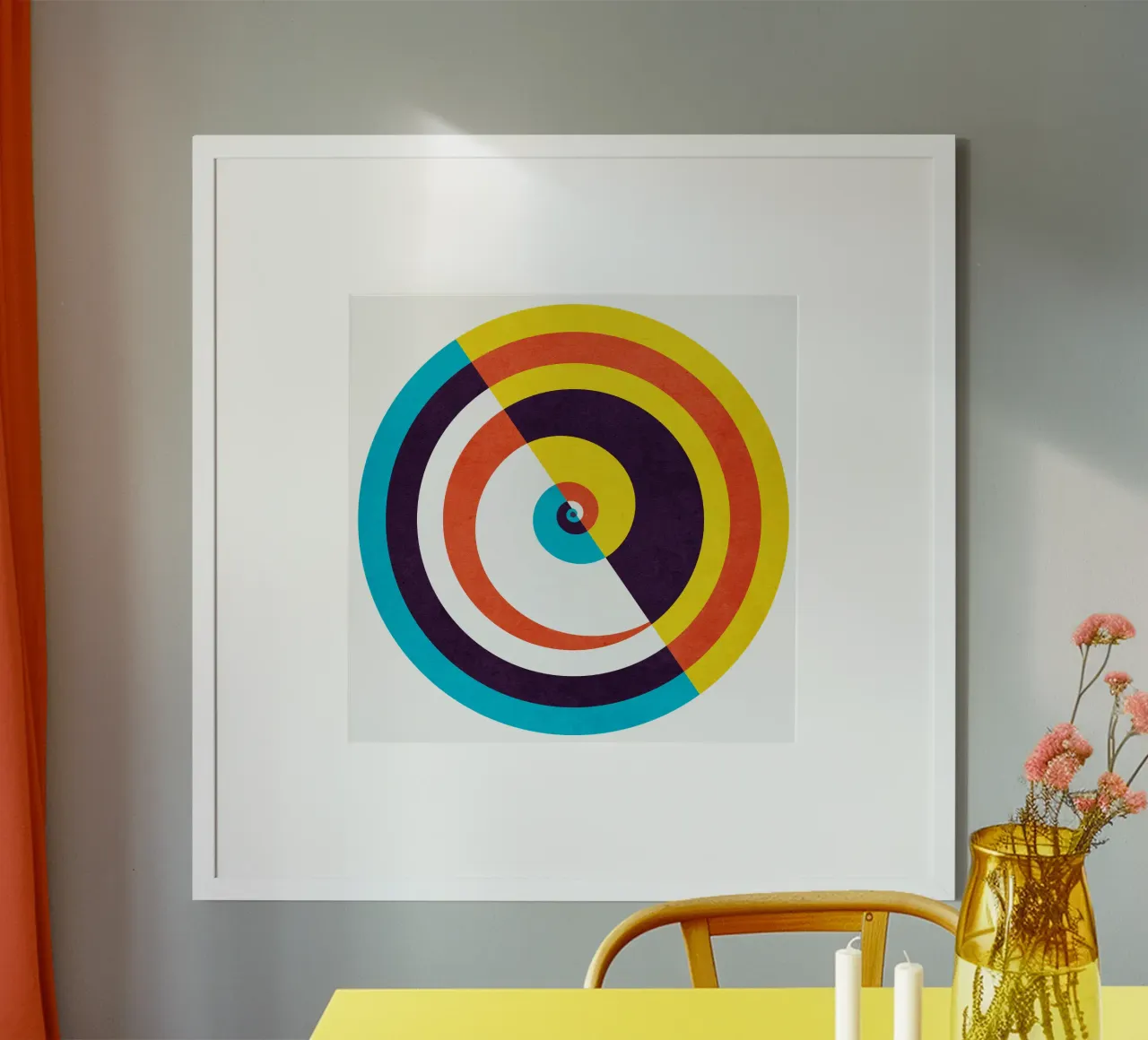 Percorso aperto poster con telaio in legno da lovely lines