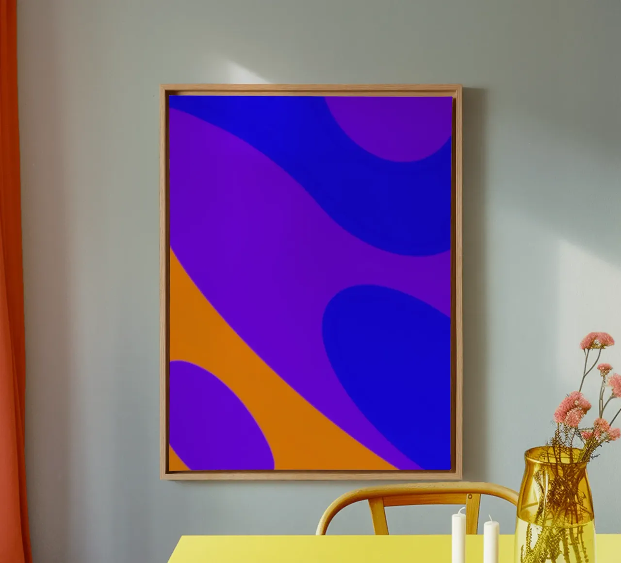 Collisione di contrasto tela con Cornice a cassetta da Inside out