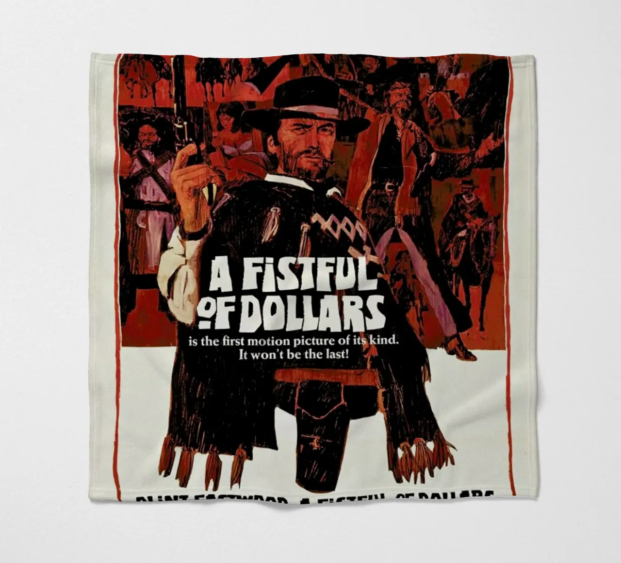 ‘A Fistful of Dollars’ Retro Movie Poster coperta in pile da Gallery Print and Art Limited