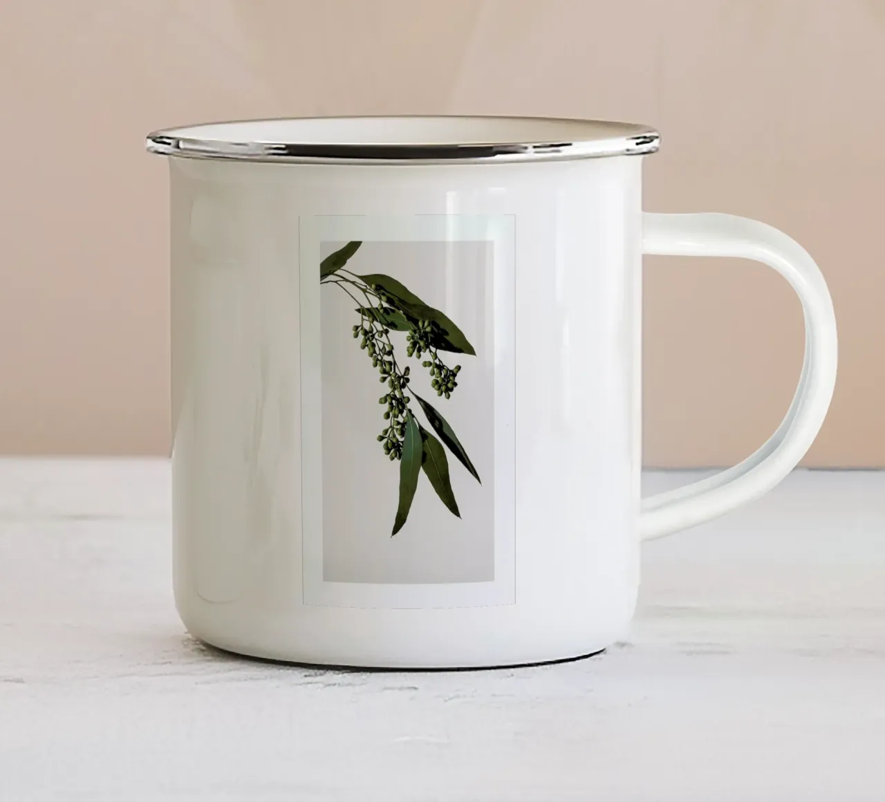 Eucalyptus tazza in smalto da Flora & Fauna
