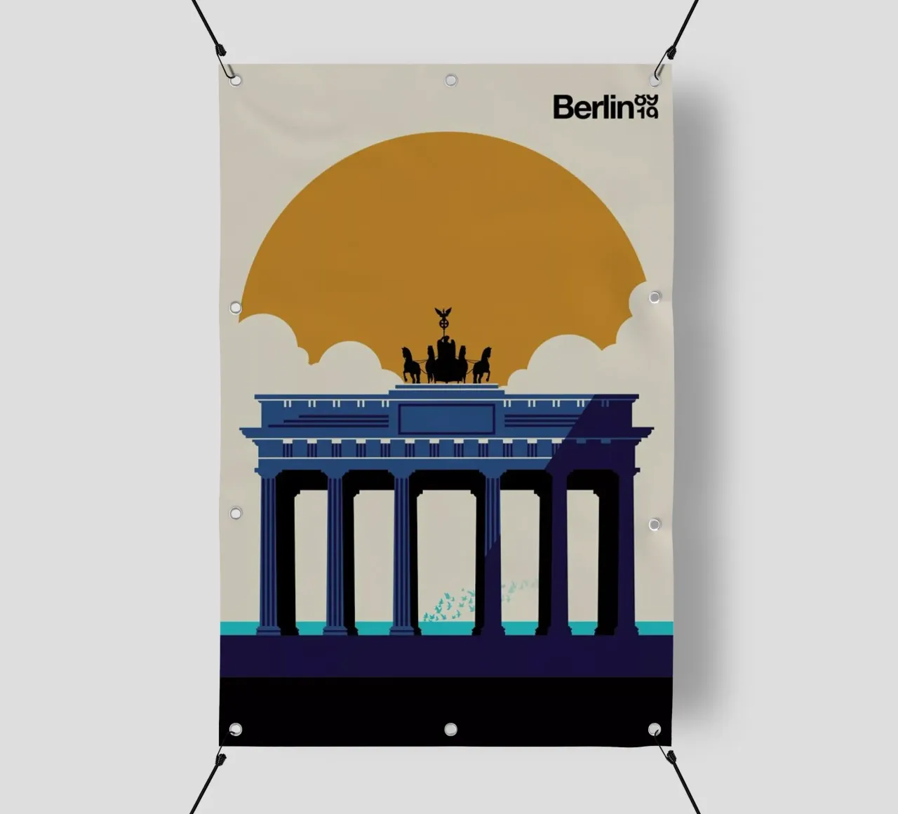 Fin Berlin Jubilee 89 19 telo in pvc da Bo Lundberg