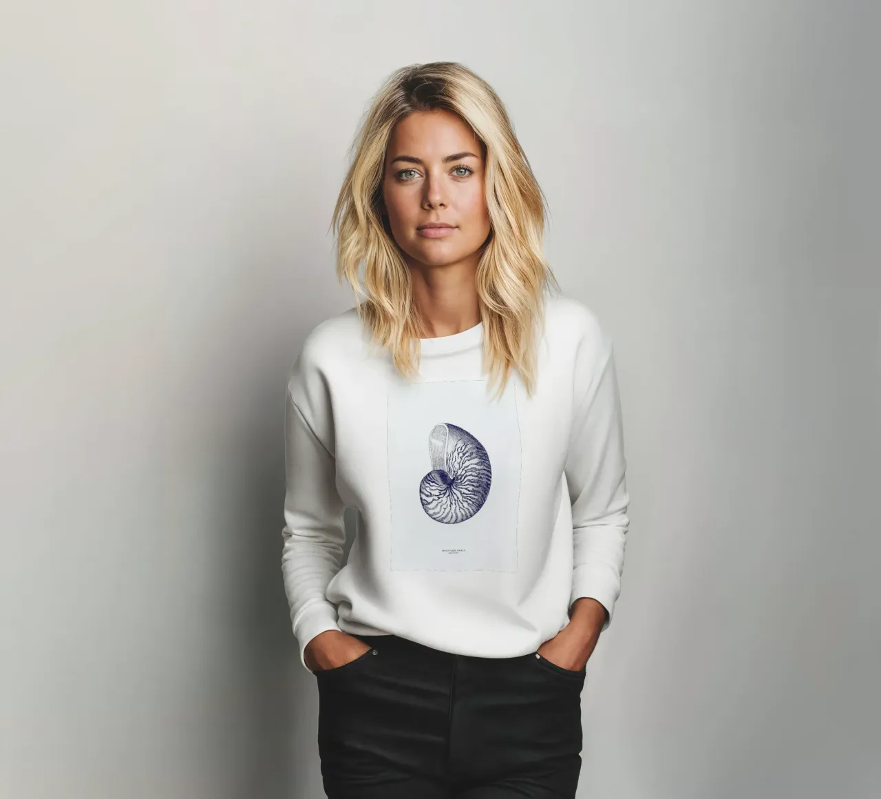 Nautilus Shell II sweatshirt by Flora & Fauna
