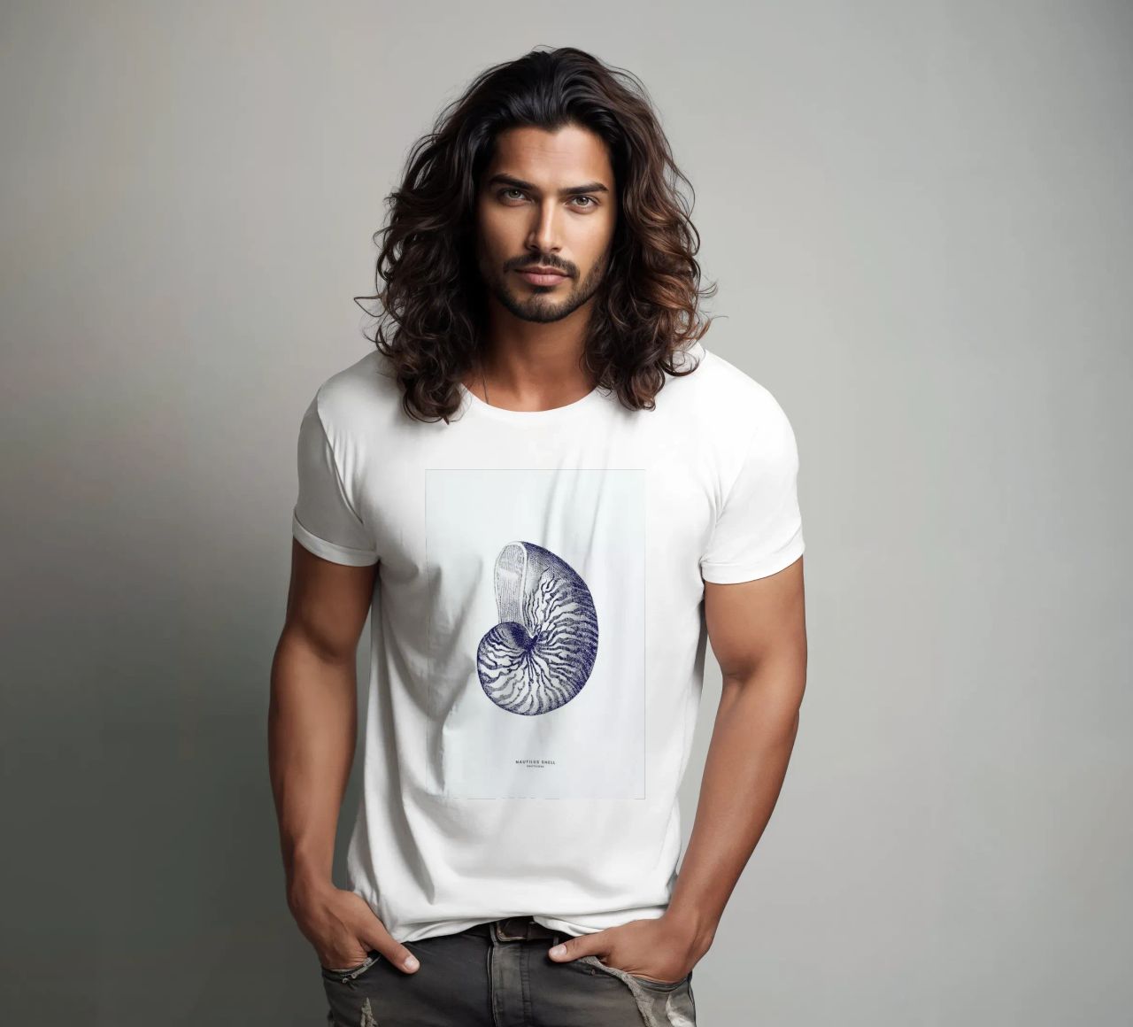 Nautilus Shell II t-shirt da Flora & Fauna