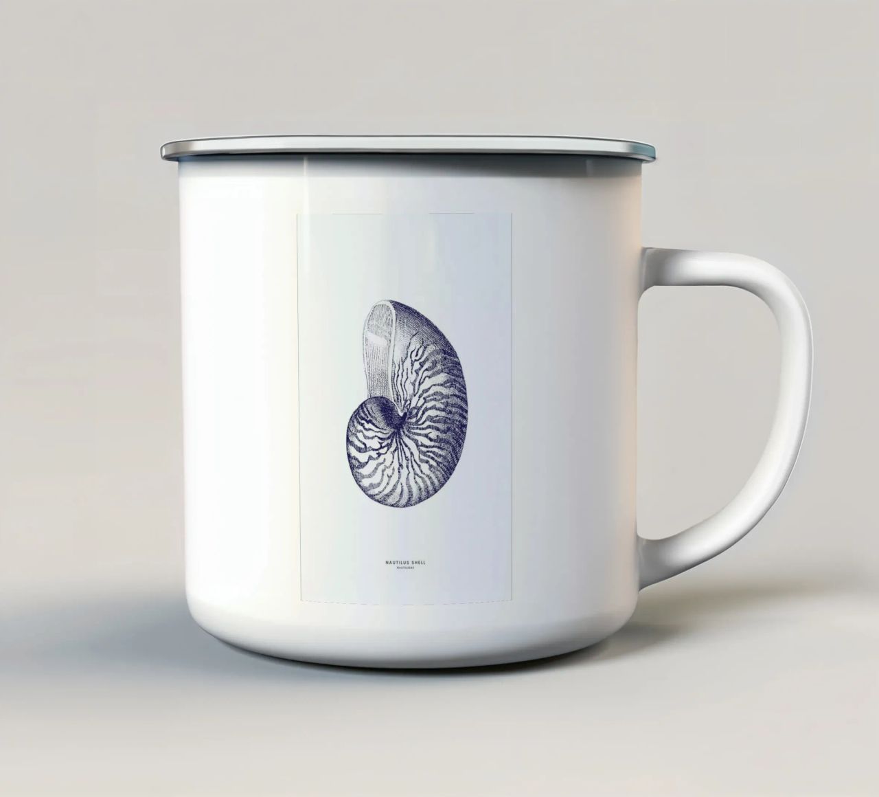 Nautilus Shell II tazza in smalto da Flora & Fauna