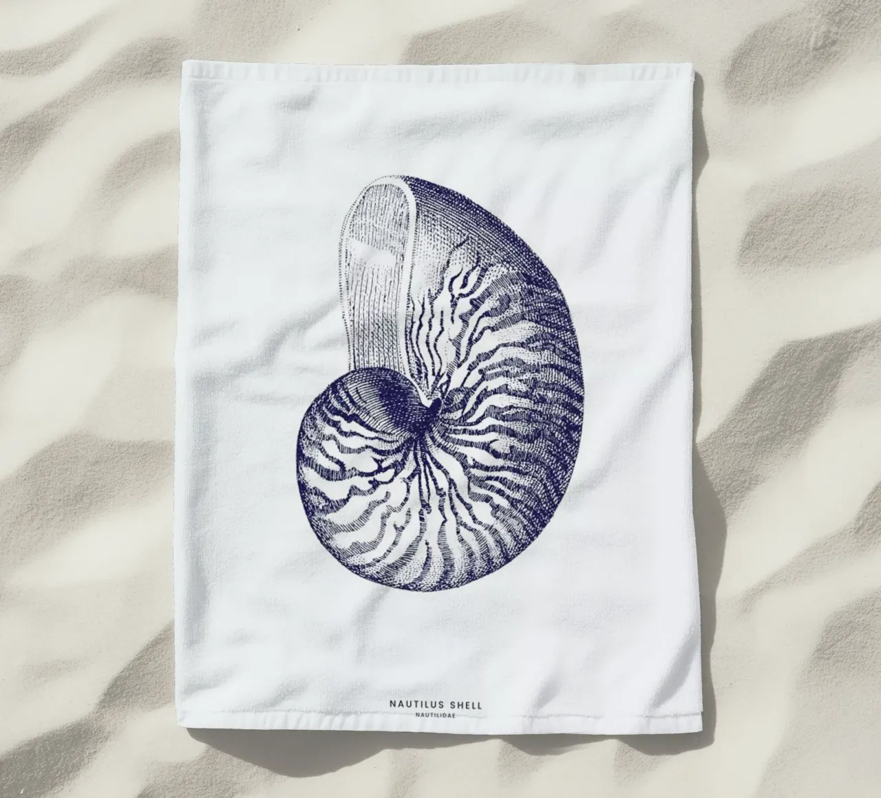 Nautilus Shell II Strandtuch von Flora & Fauna