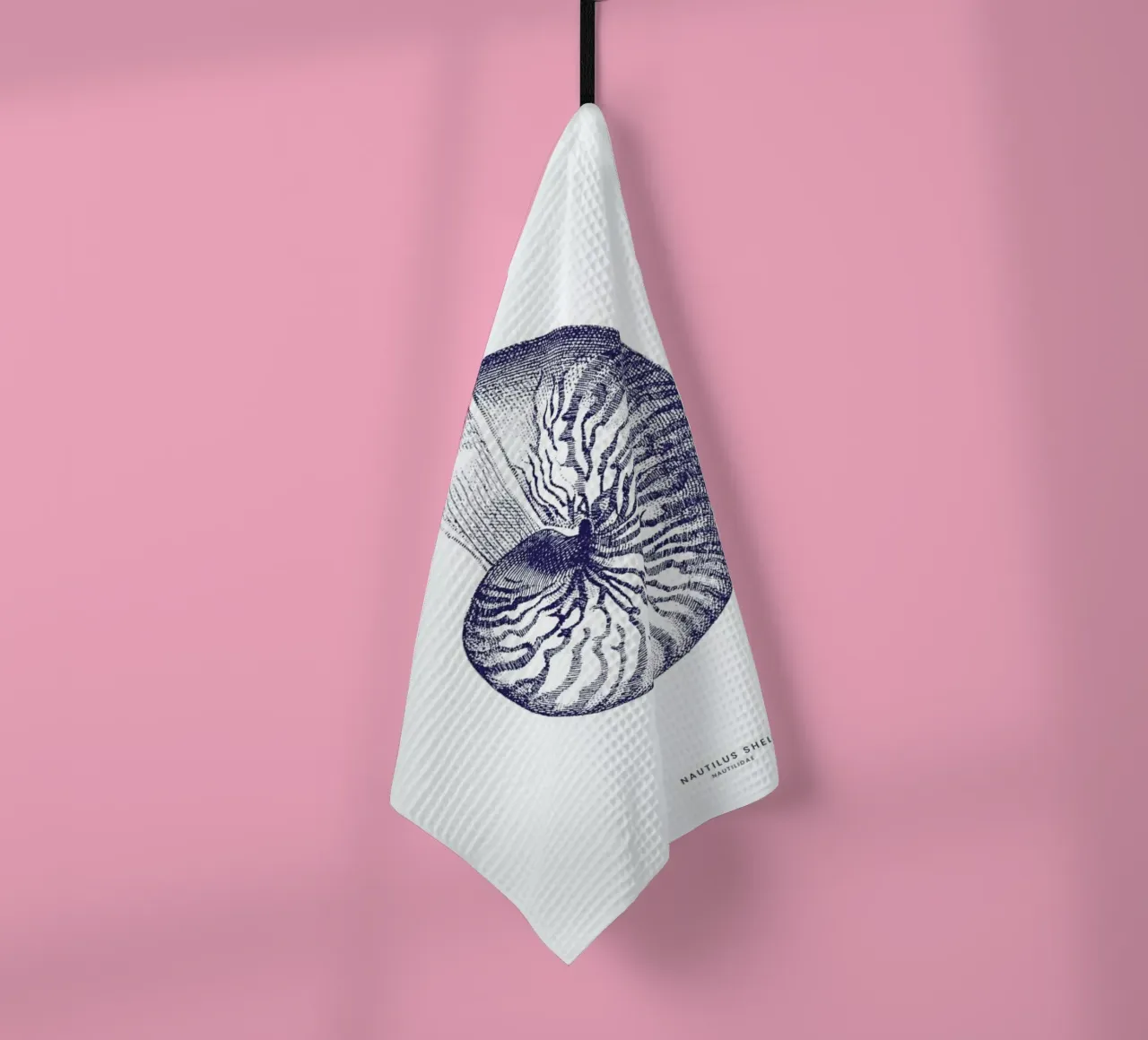 Nautilus Shell II tea towel by Flora & Fauna