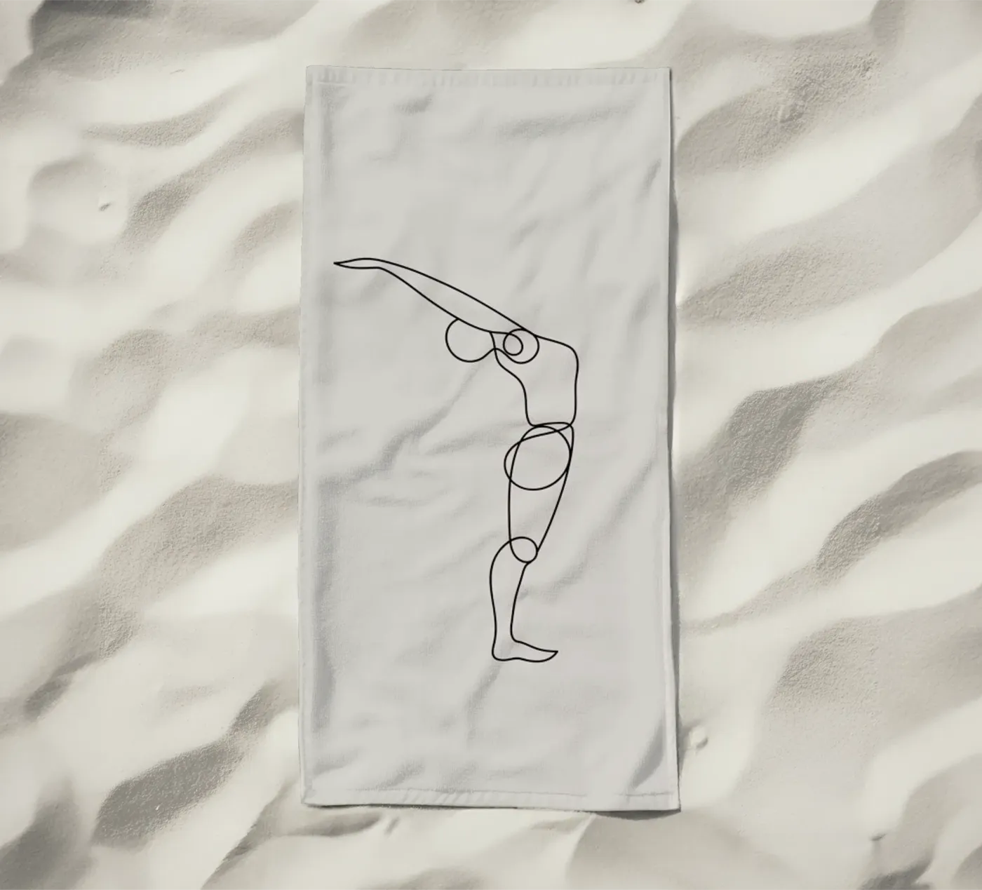 Standing Backbend serviette de plage de Klaus with K