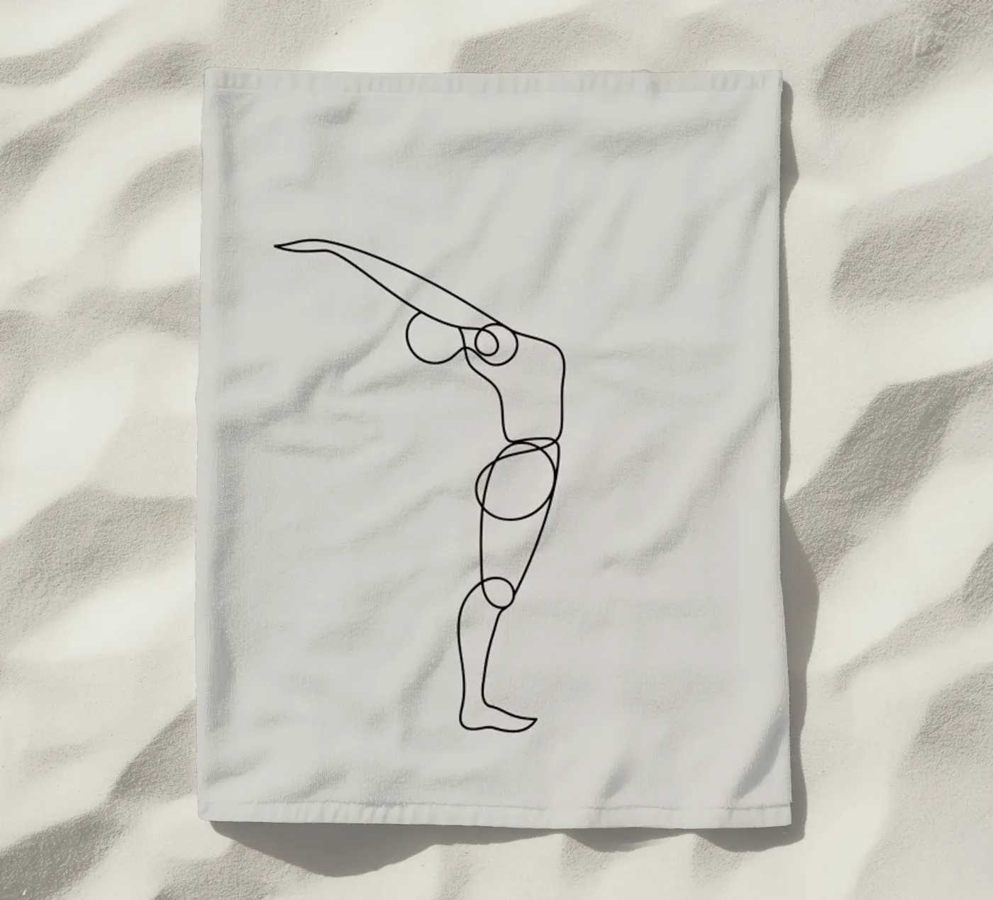 Standing Backbend serviette de plage de Klaus with K