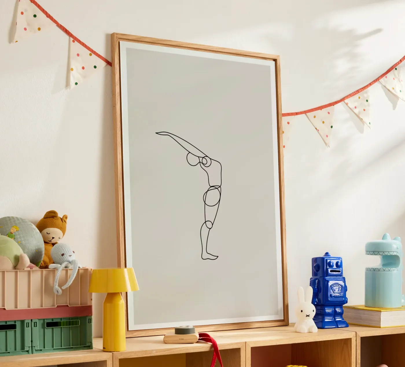 Standing Backbend acryl van Klaus with K