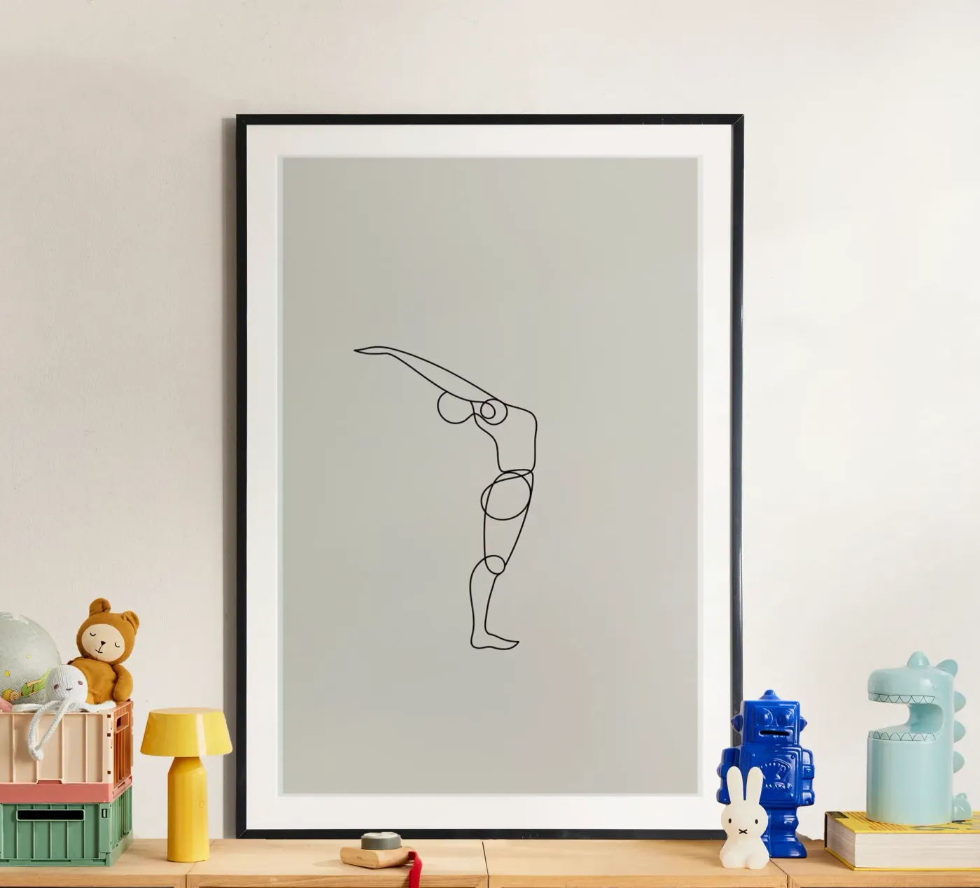 Standing Backbend poster van Klaus with K