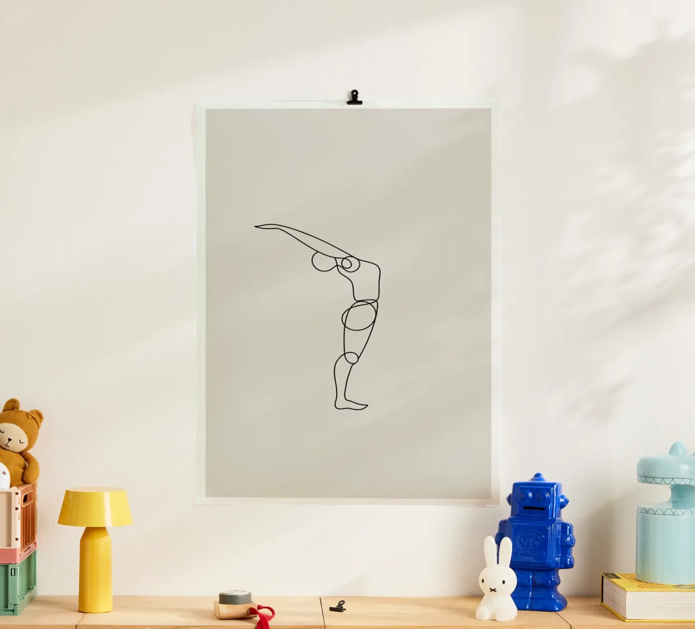 Standing Backbend poster van Klaus with K