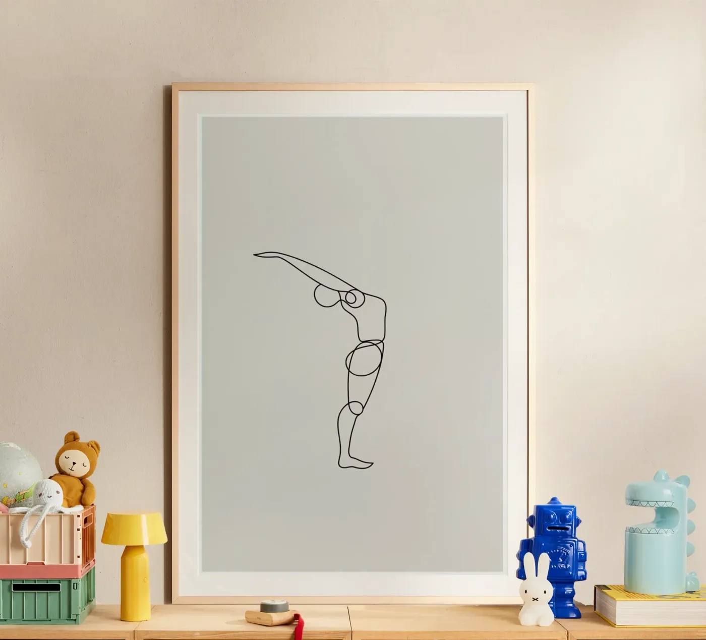 Standing Backbend poster van Klaus with K