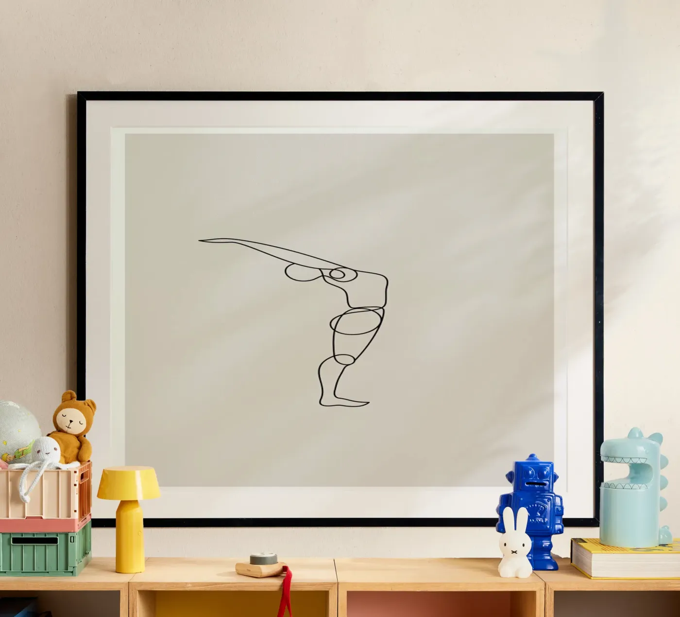 Standing Backbend poster van Klaus with K