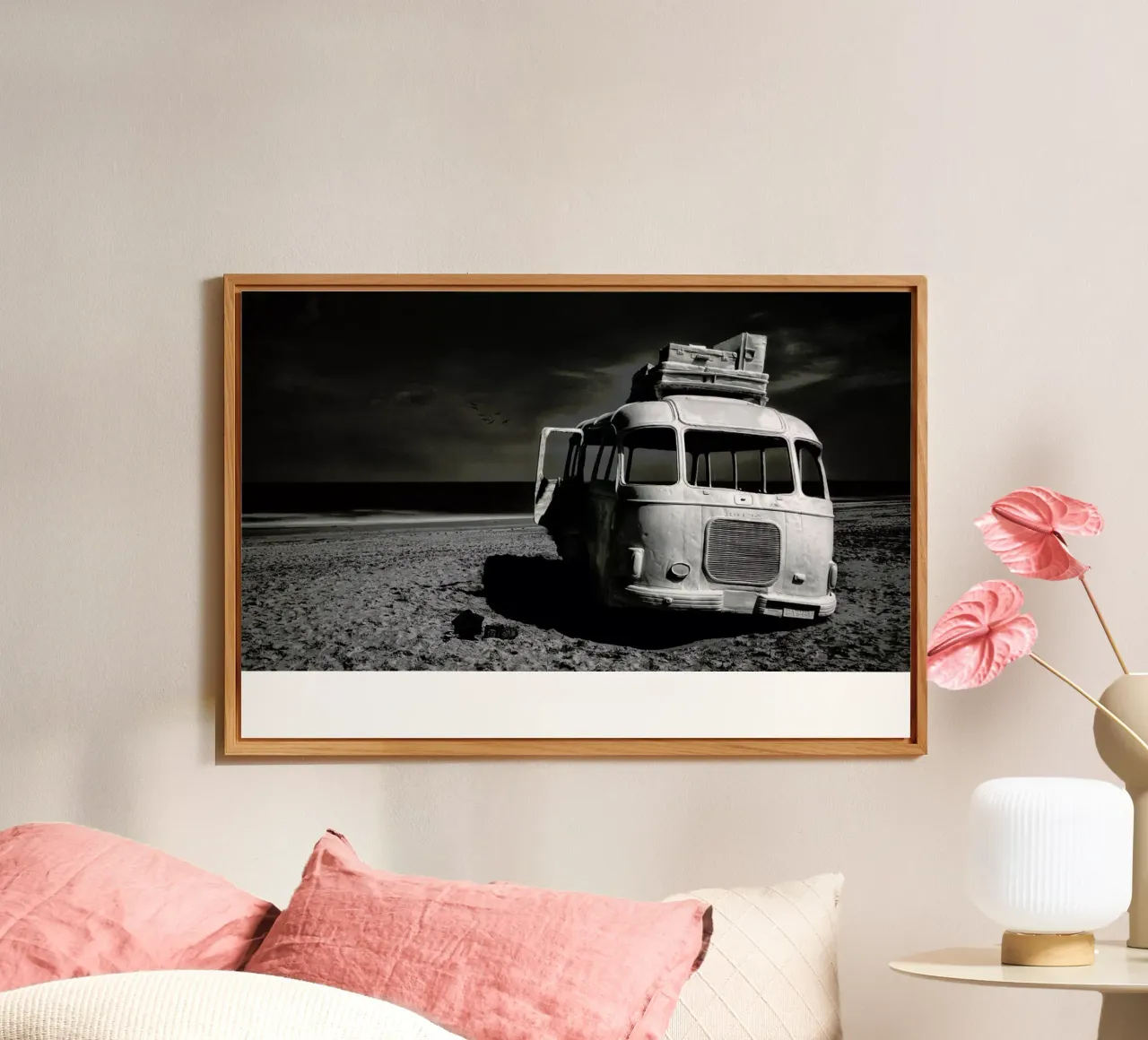 Beached Bus alluminio dibond da Pictufy