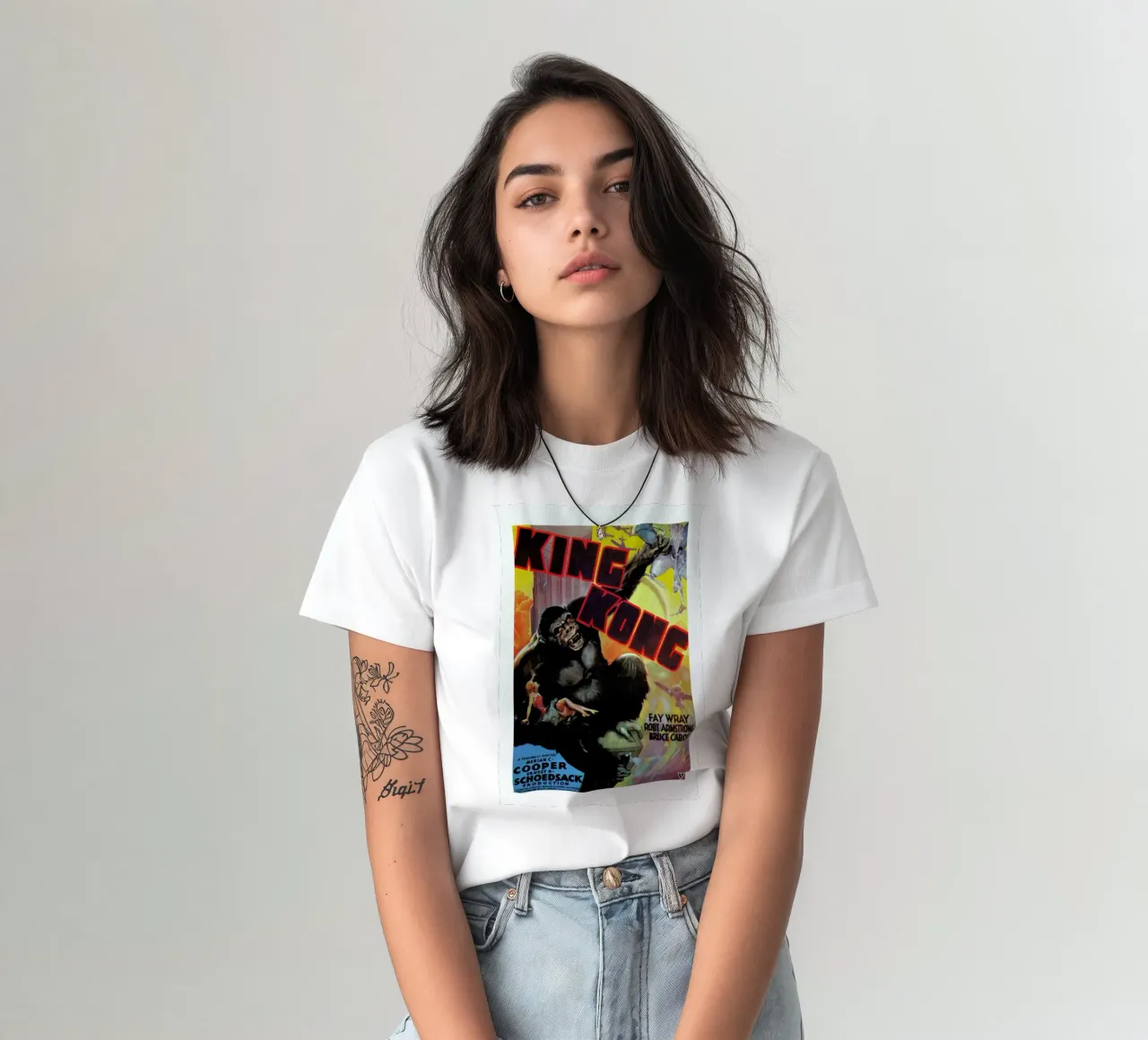 ‘King Kong’ Movie Poster t-shirt van Gallery Print and Art Limited