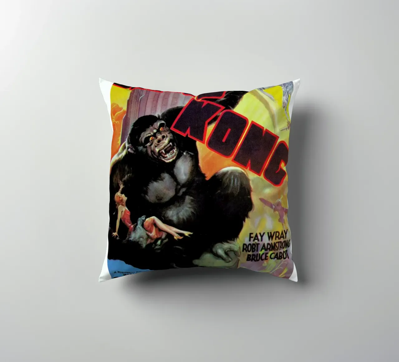 ‘King Kong’ Movie Poster cuscino da Gallery Print and Art Limited