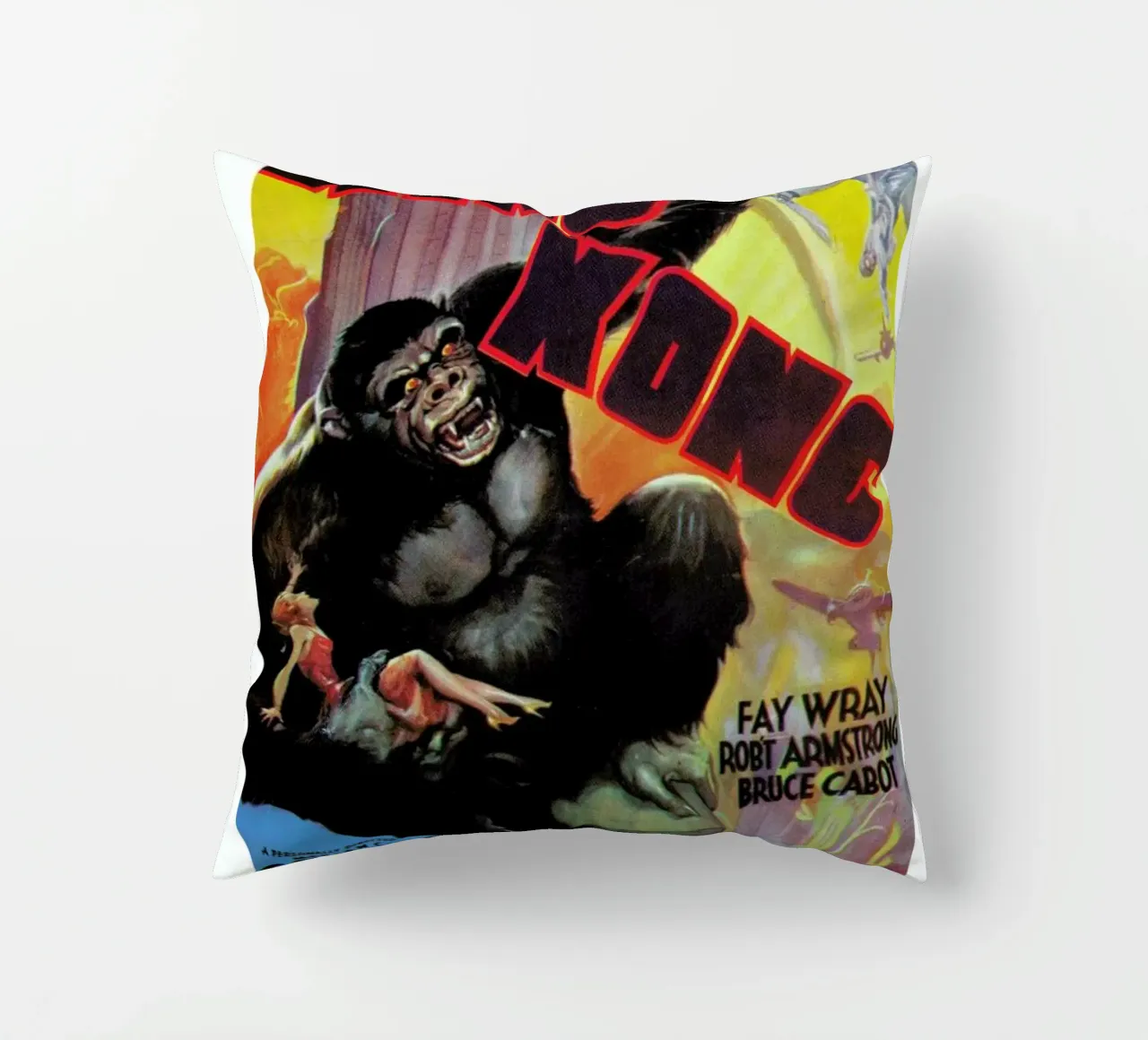‘King Kong’ Movie Poster cuscino da Gallery Print and Art Limited