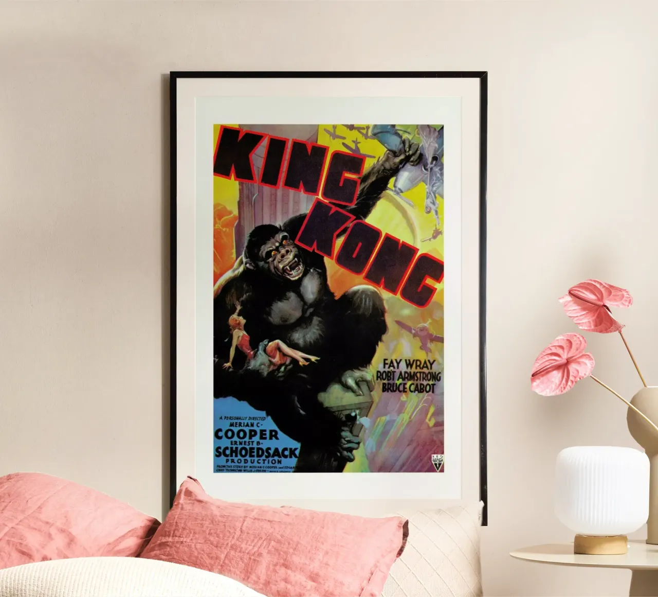 ‘King Kong’ Movie Poster carta hahnemühle da Gallery Print and Art Limited