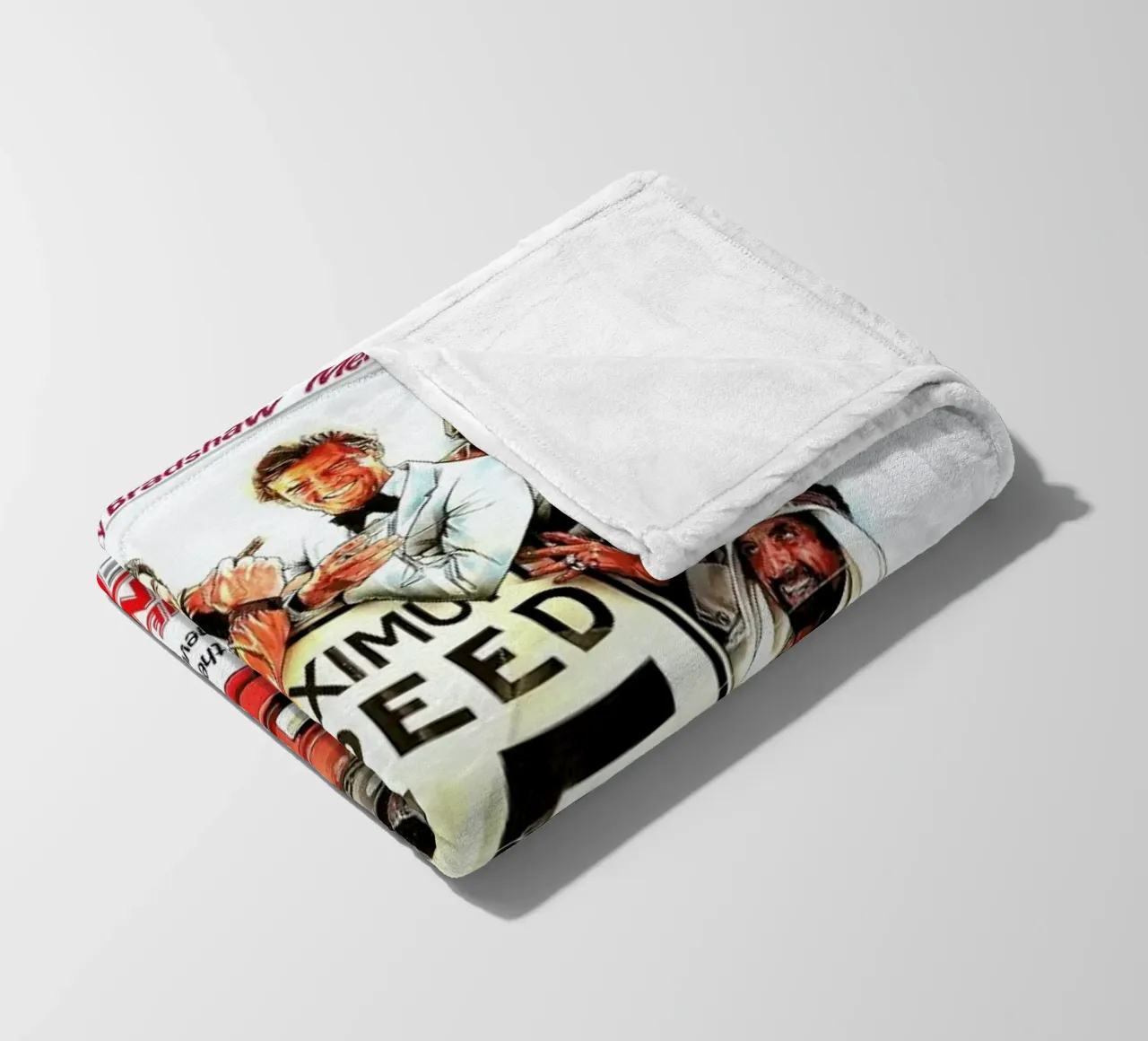 ‘The Cannonball Run’ Retro Movie Poster fleece blanket by Gallery Print and Art Limited